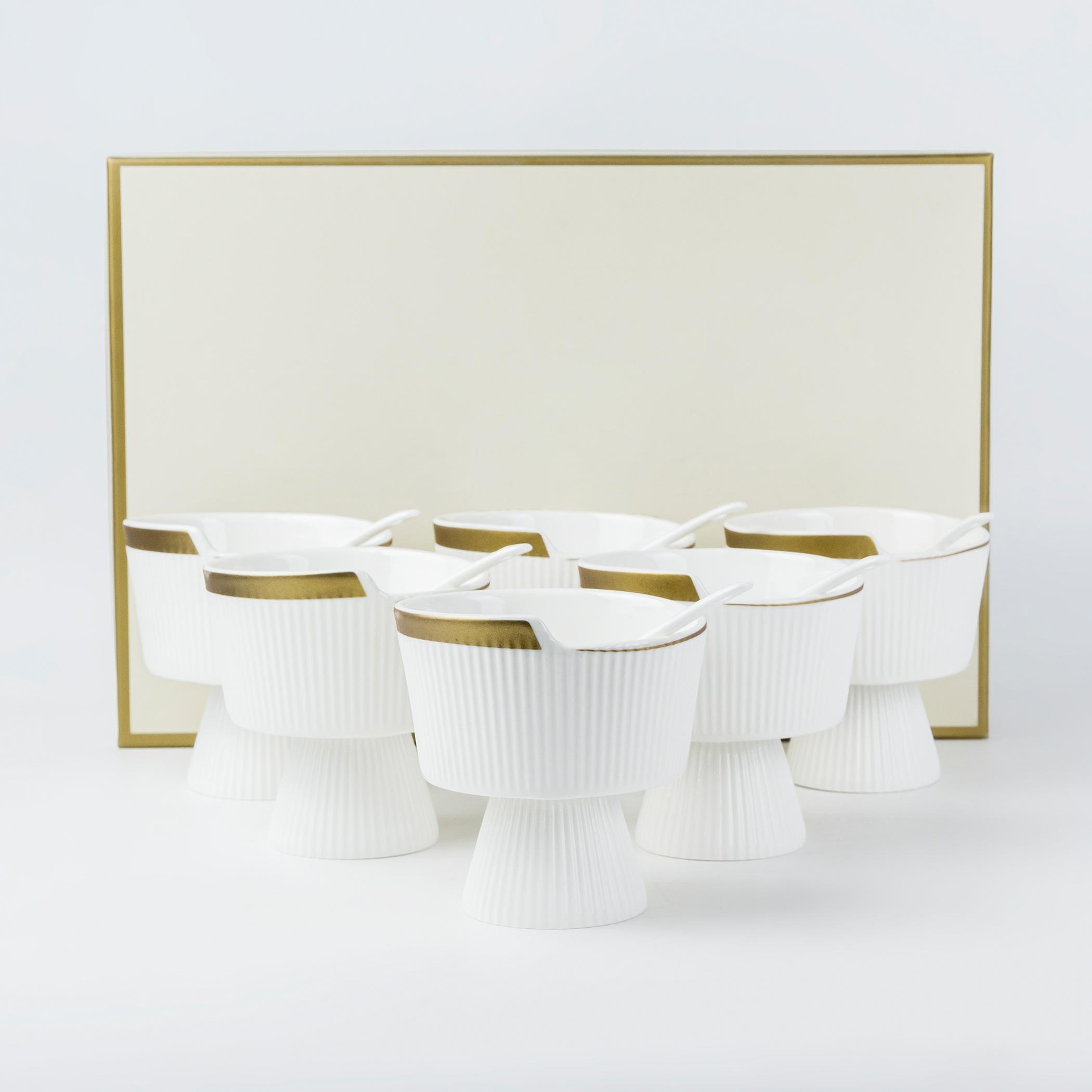 طقم أوعية وملاعق آيس كريم 12 قطعة فيردي من فيست - 230 مل-hbxdecorandfurnishings-tabletop-crockery-image-2