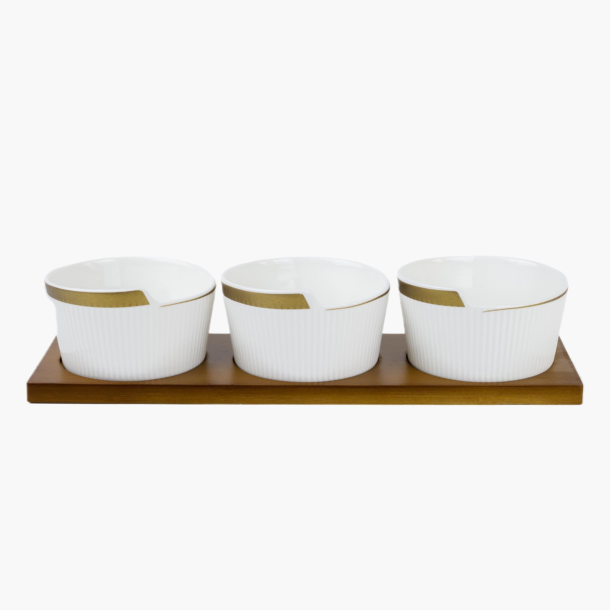 طقم أوعية تقديم 3 قطع مع صينية من الخيزران فيردي من فيست-hbxdecorandfurnishings-tabletop-serveware-image-1