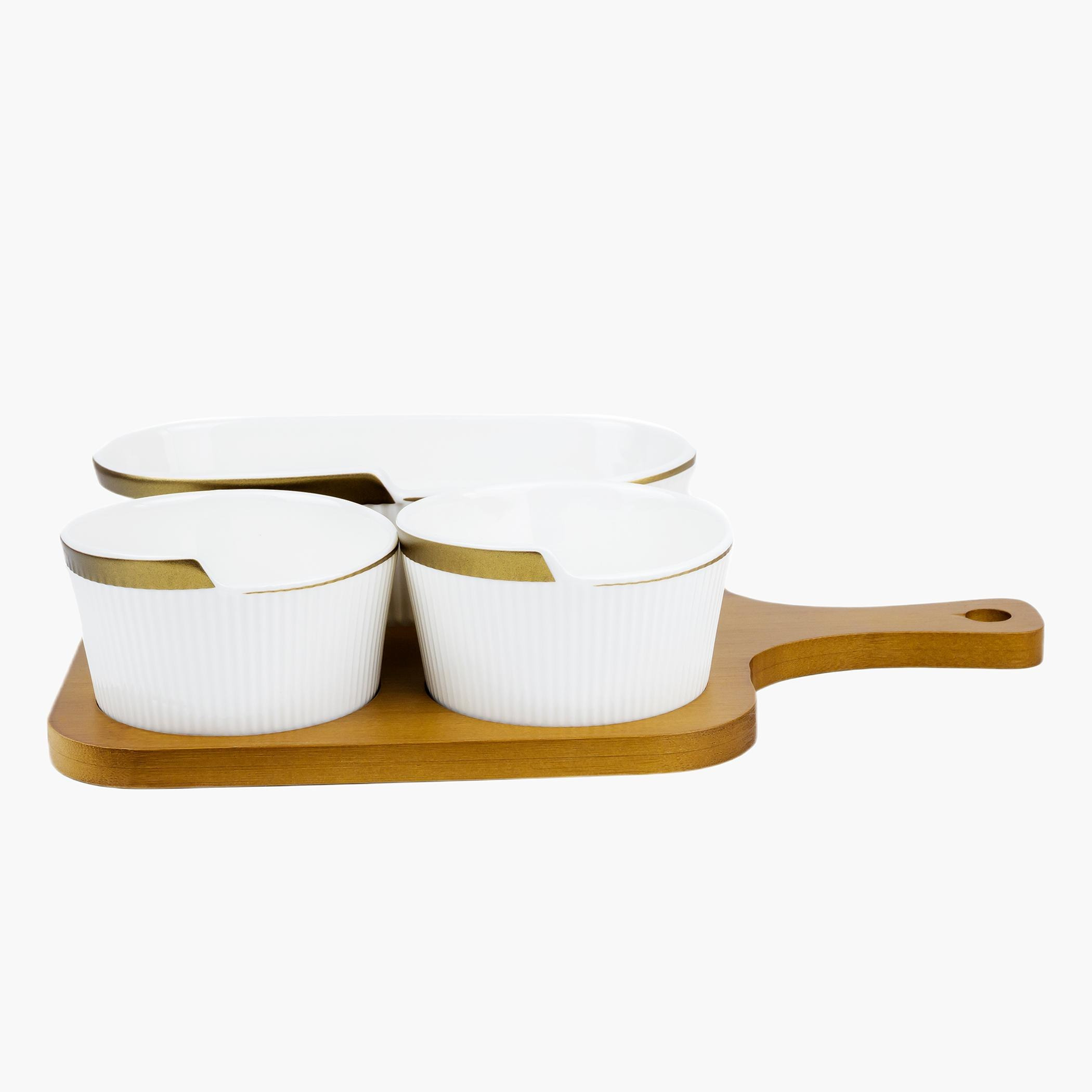 طقم أوعية تقديم 3 قطع مع صينية من الخيزران فيردي من فيست-hbxdecorandfurnishings-tabletop-serveware-image-1