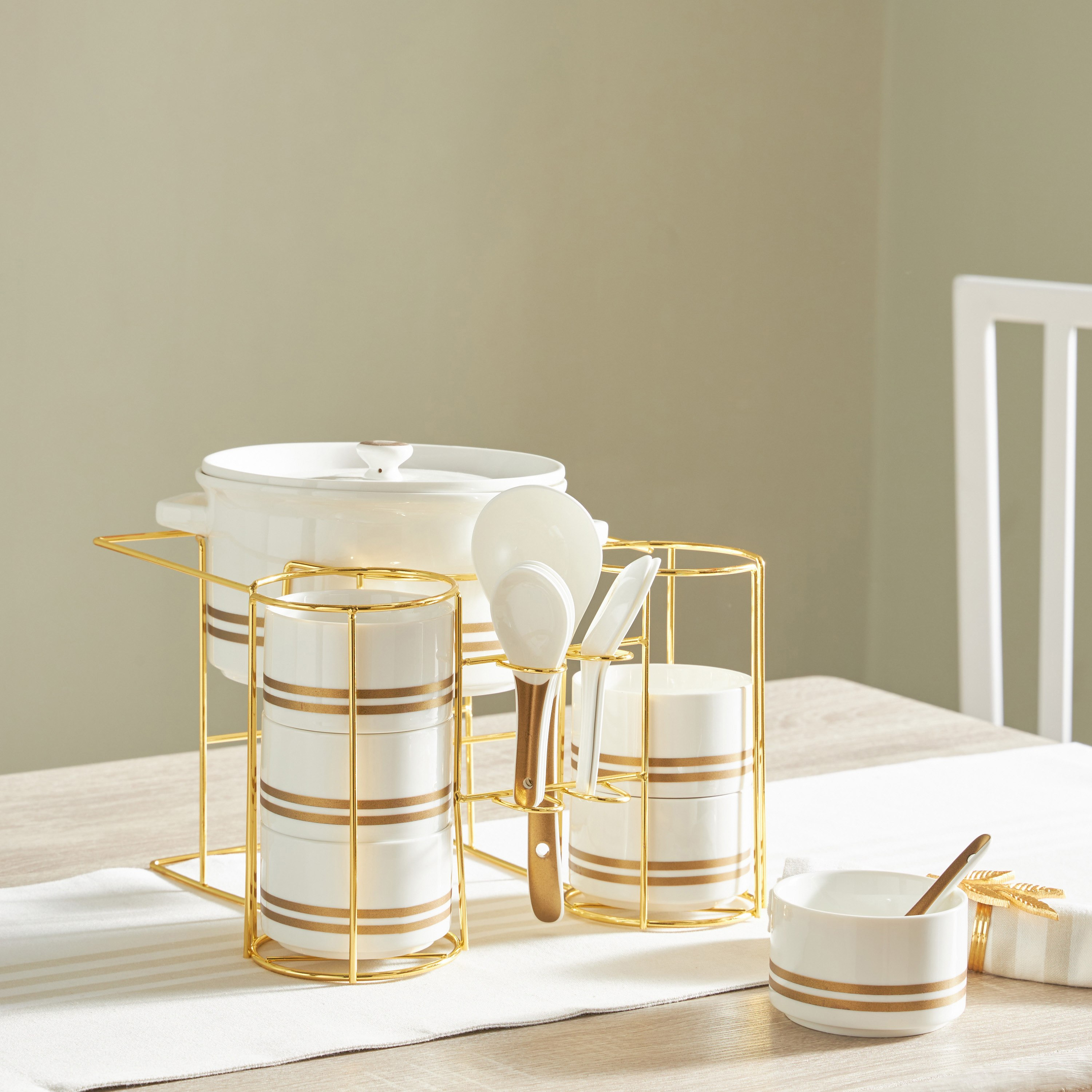طقم شوربة 15 قطعة مع حامل من فيست فيردي-hbxhomeware-hbxkitchen-image-1