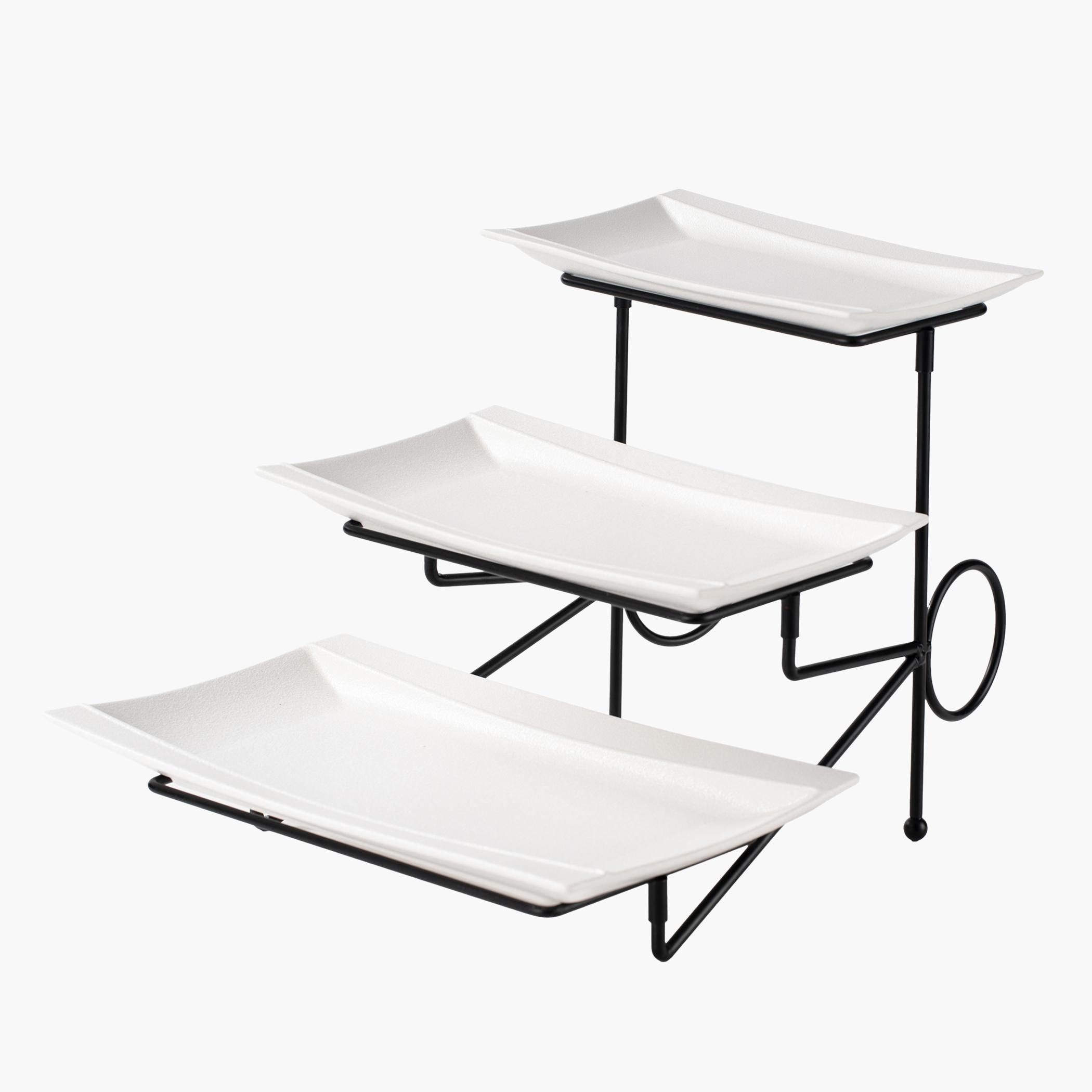 صحن 3 طبقات مع حامل - فيست-hbxdecorandfurnishings-tabletop-serveware-image-4
