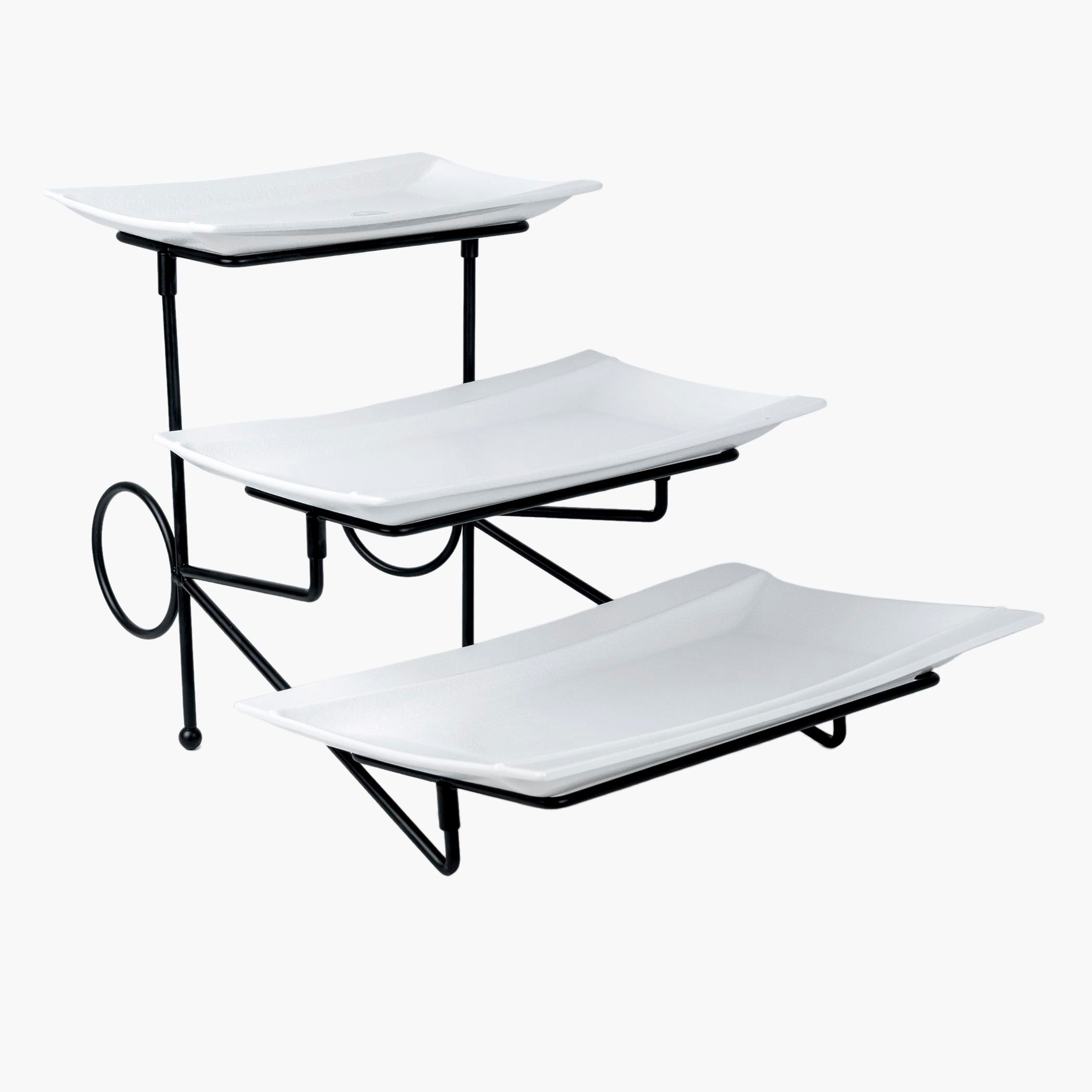 صحن 3 طبقات مع حامل - فيست-hbxdecorandfurnishings-tabletop-serveware-image-6