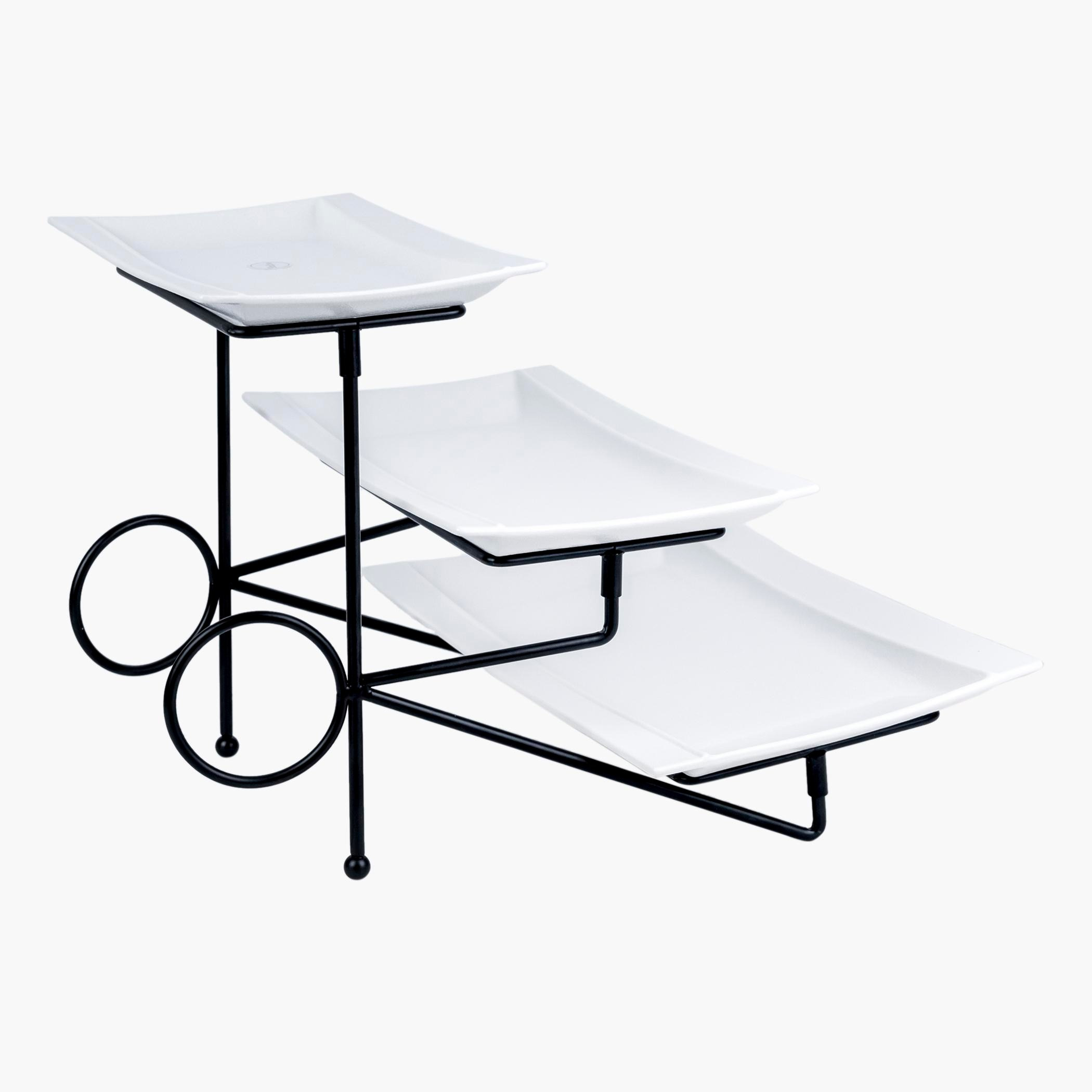 صحن 3 طبقات مع حامل - فيست-hbxdecorandfurnishings-tabletop-serveware-image-7