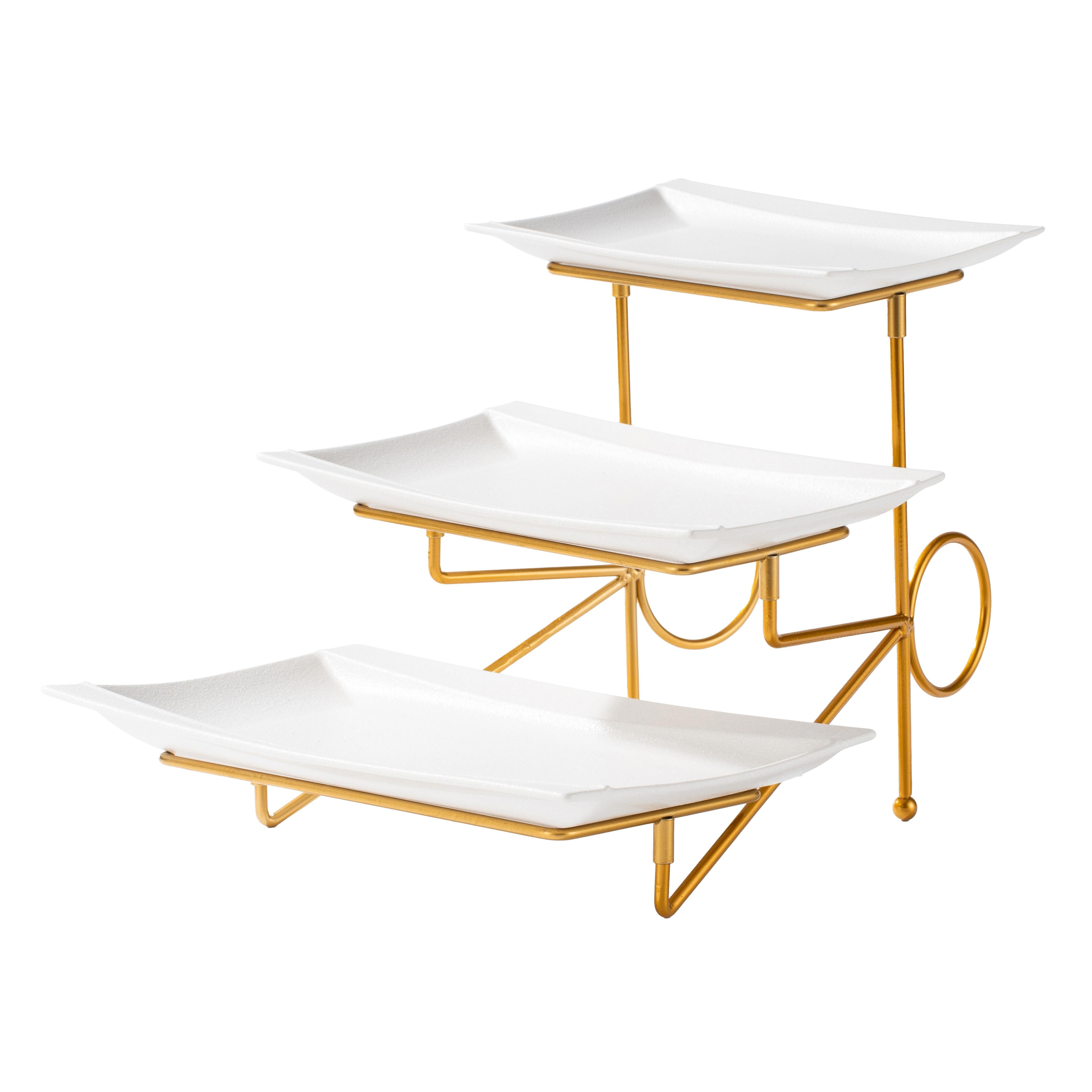 صحن 3 طوابق مع حامل - فيست-hbxdecorandfurnishings-tabletop-serveware-image-2