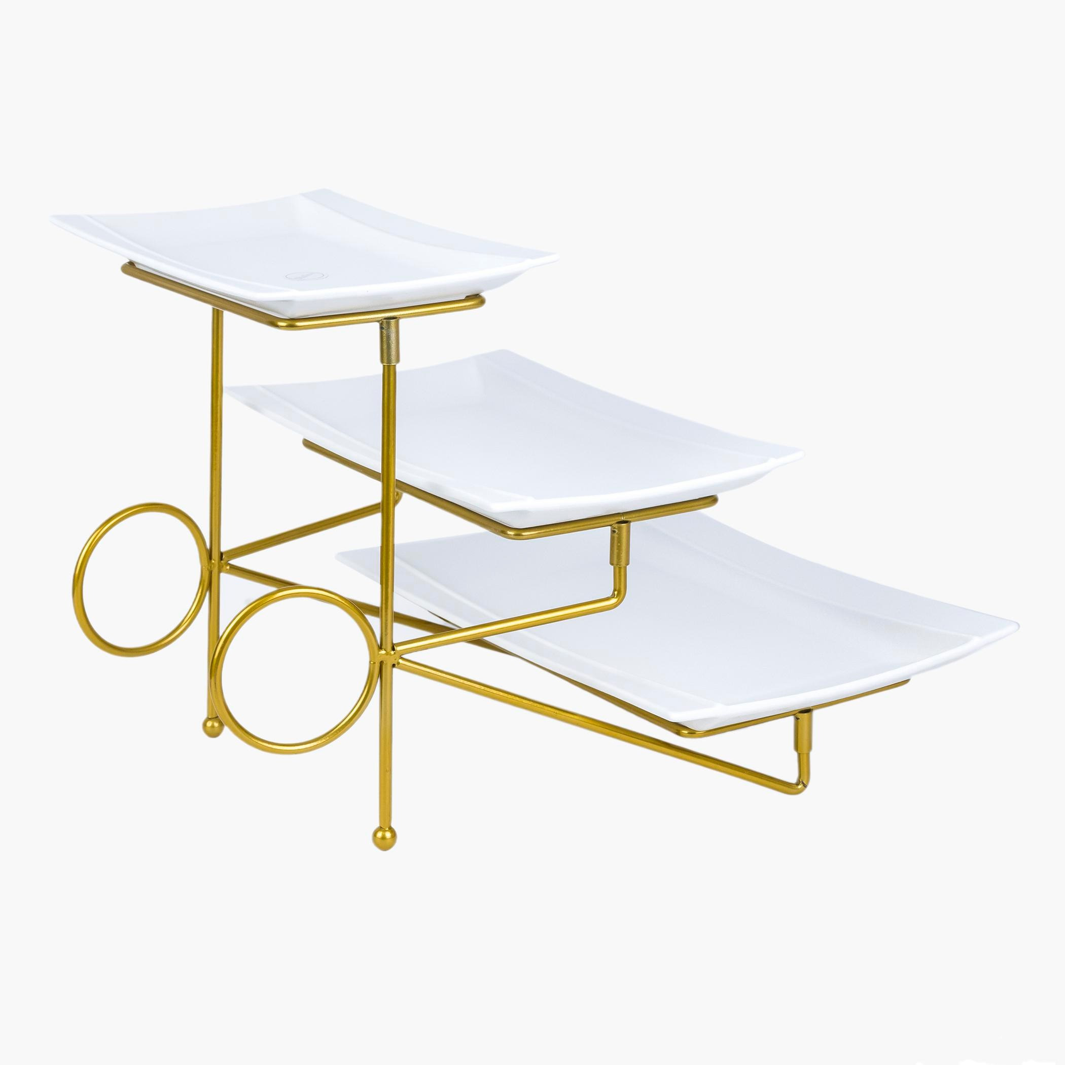 صحن 3 طوابق مع حامل - فيست-hbxdecorandfurnishings-tabletop-serveware-image-4