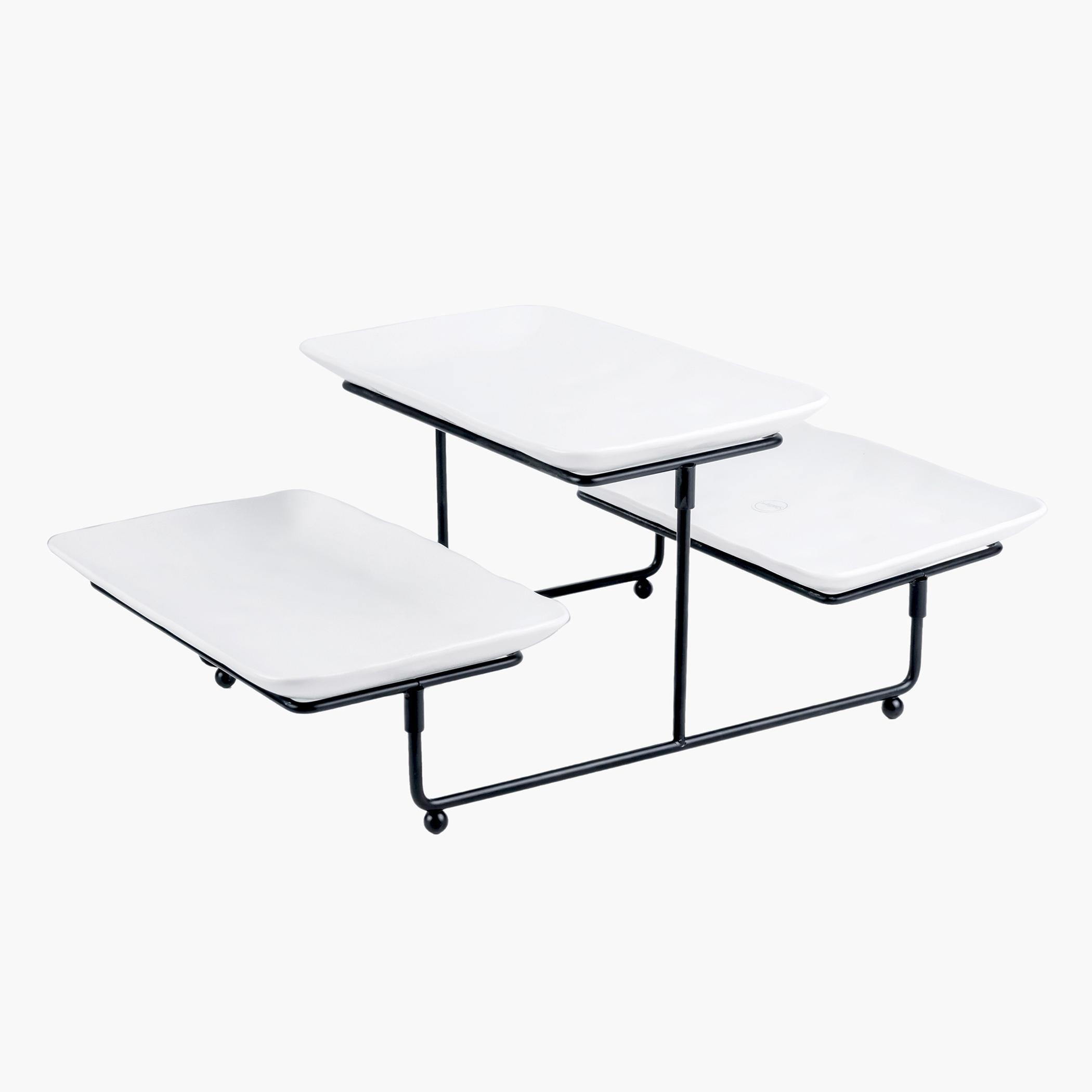 طقم تقديم مستطيل طابقين - فيست-hbxdecorandfurnishings-tabletop-serveware-image-2