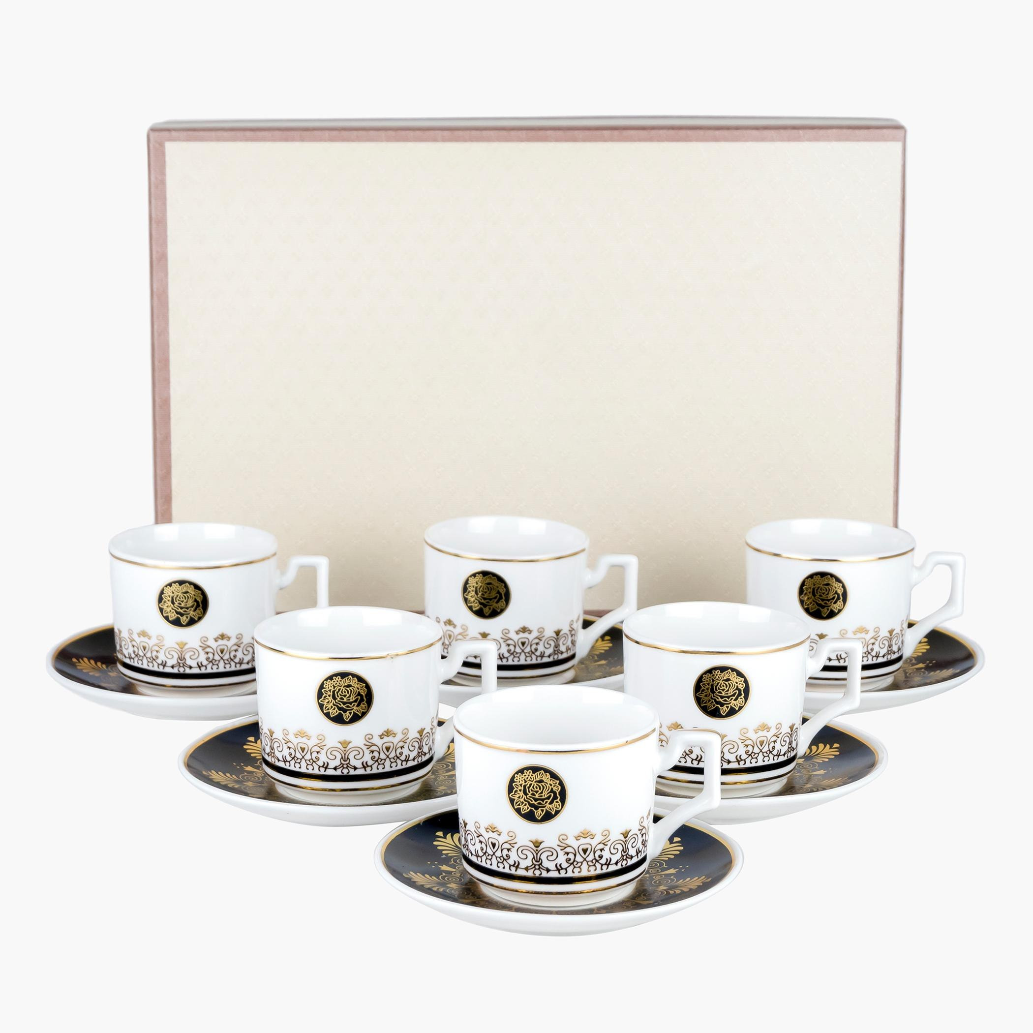 طقم فناجين قهوة 12 قطعة - فيست - 90 مل-hbxhomeware-diningandtabletop-coffeeandteasets-image-3