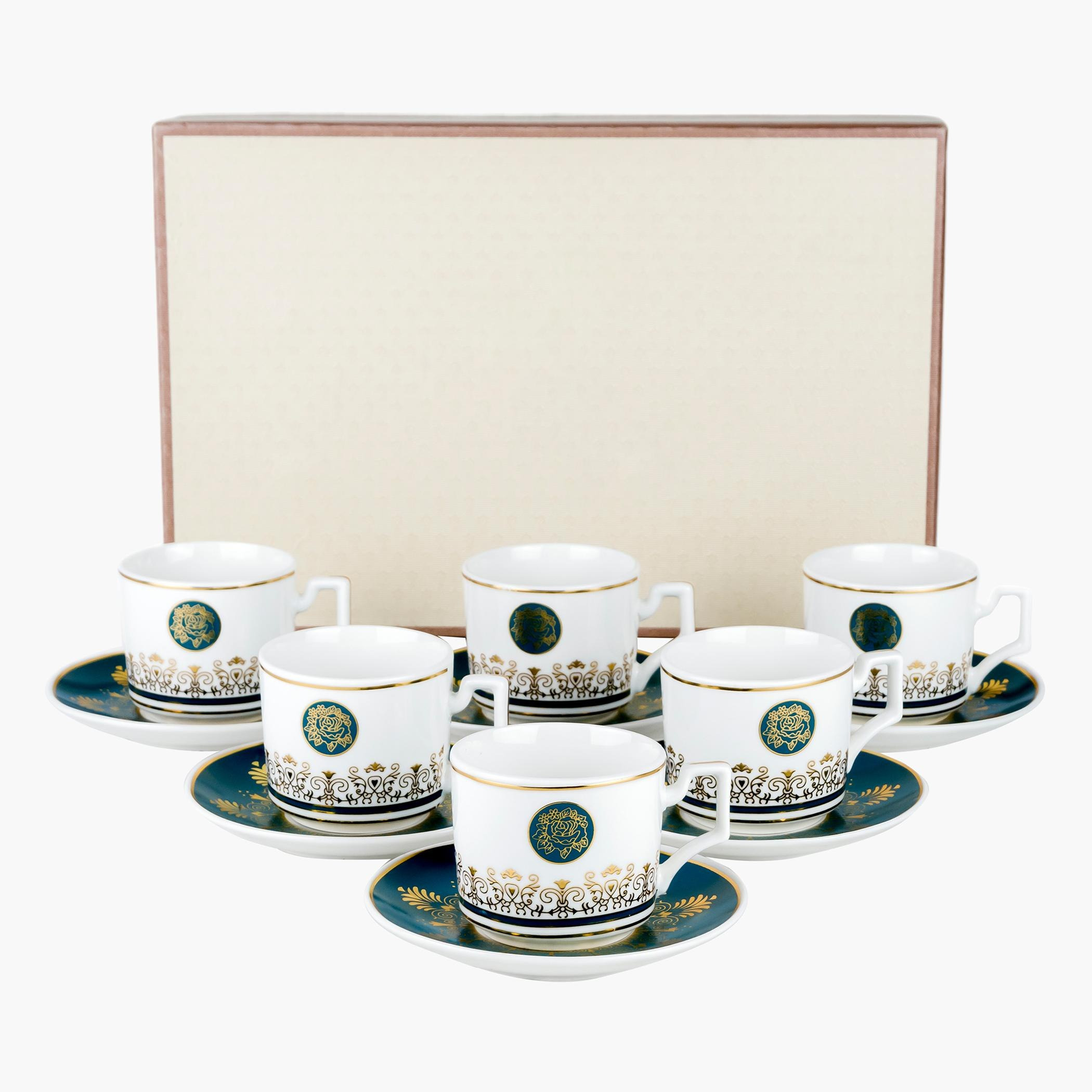 طقم أكواب شاي 12 قطعة من فيست - 180 مل-hbxhomeware-diningandtabletop-coffeeandteasets-image-1