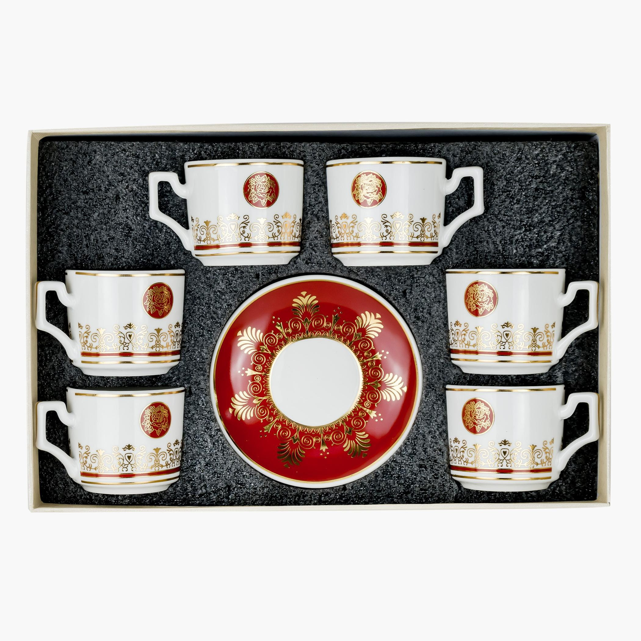 طقم أكواب شاي 12 قطعة من فيست - 180 مل-hbxhomeware-diningandtabletop-coffeeandteasets-image-3