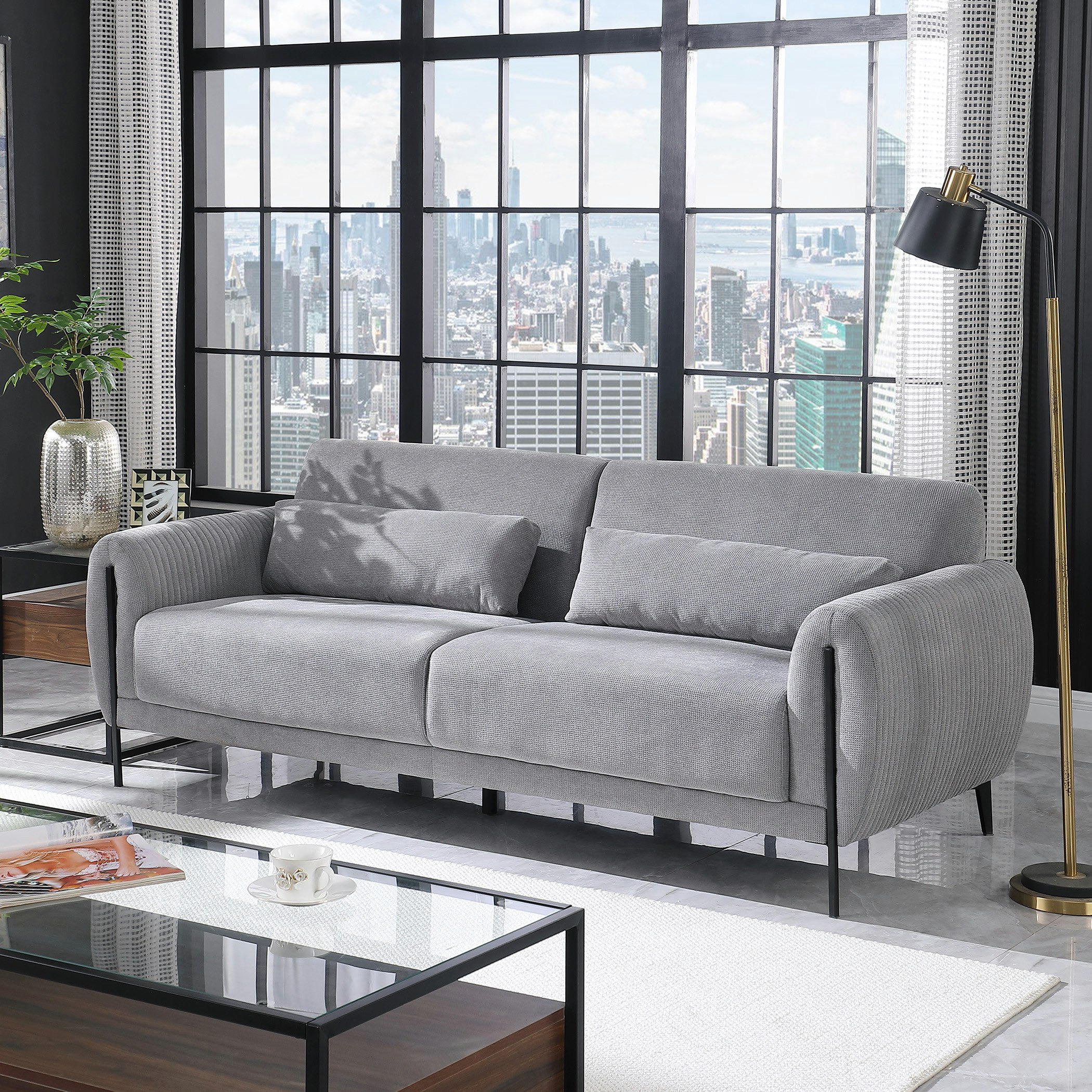 كنبة قماش 3 مقاعد مع 2 وسادة من ميبل-hbxlivingroom-sofasandarmchairs-sofas-image-1