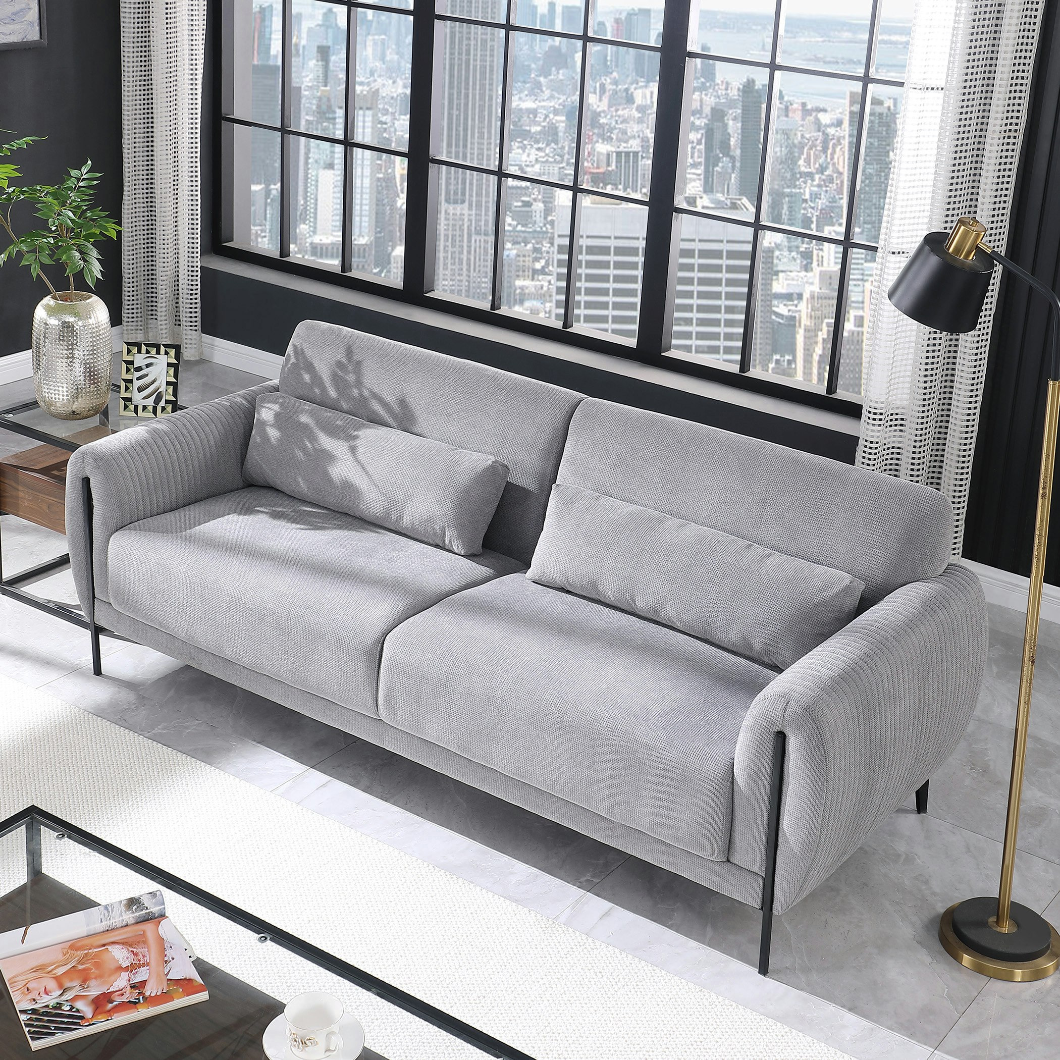 كنبة قماش 3 مقاعد مع 2 وسادة من ميبل-hbxlivingroom-sofasandarmchairs-sofas-image-3