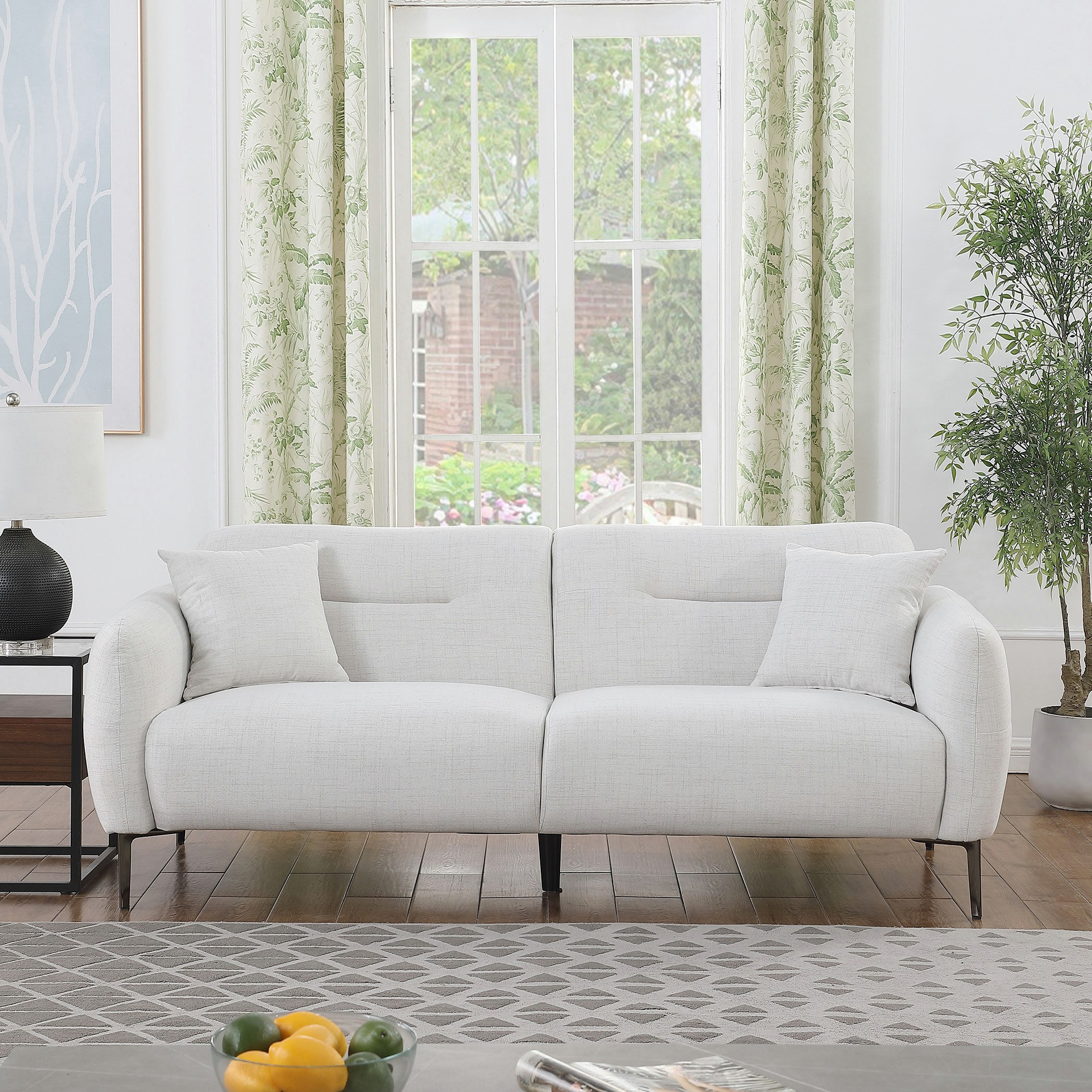Avila 3-Seater Fabric Sofa with 2 Cushions-hbxlivingroom-sofasandarmchairs-sofas-image-2