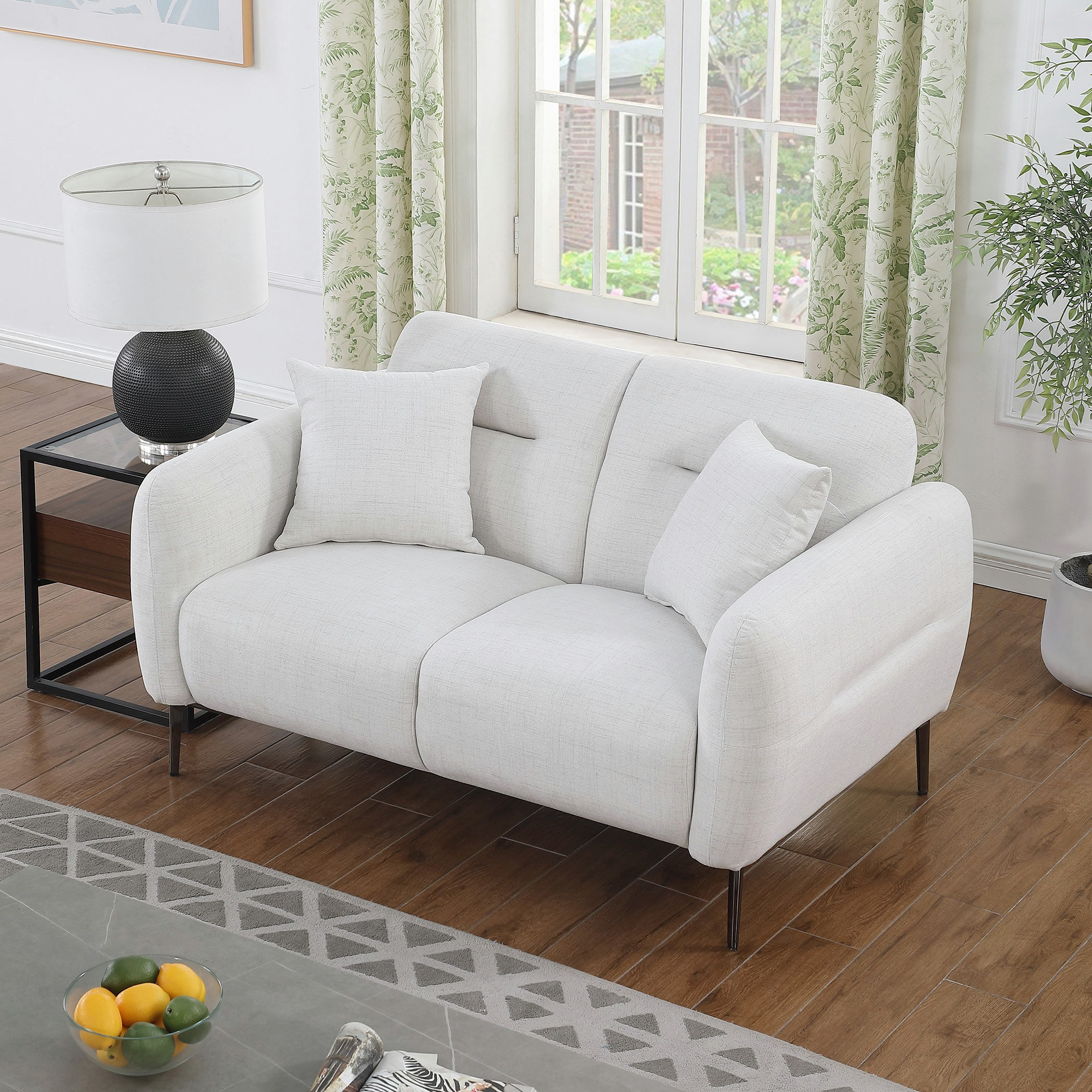 كنبة قماش 2 مقعد مع 2 وسادة من أفيلا-hbxlivingroom-sofasandarmchairs-sofas-image-3