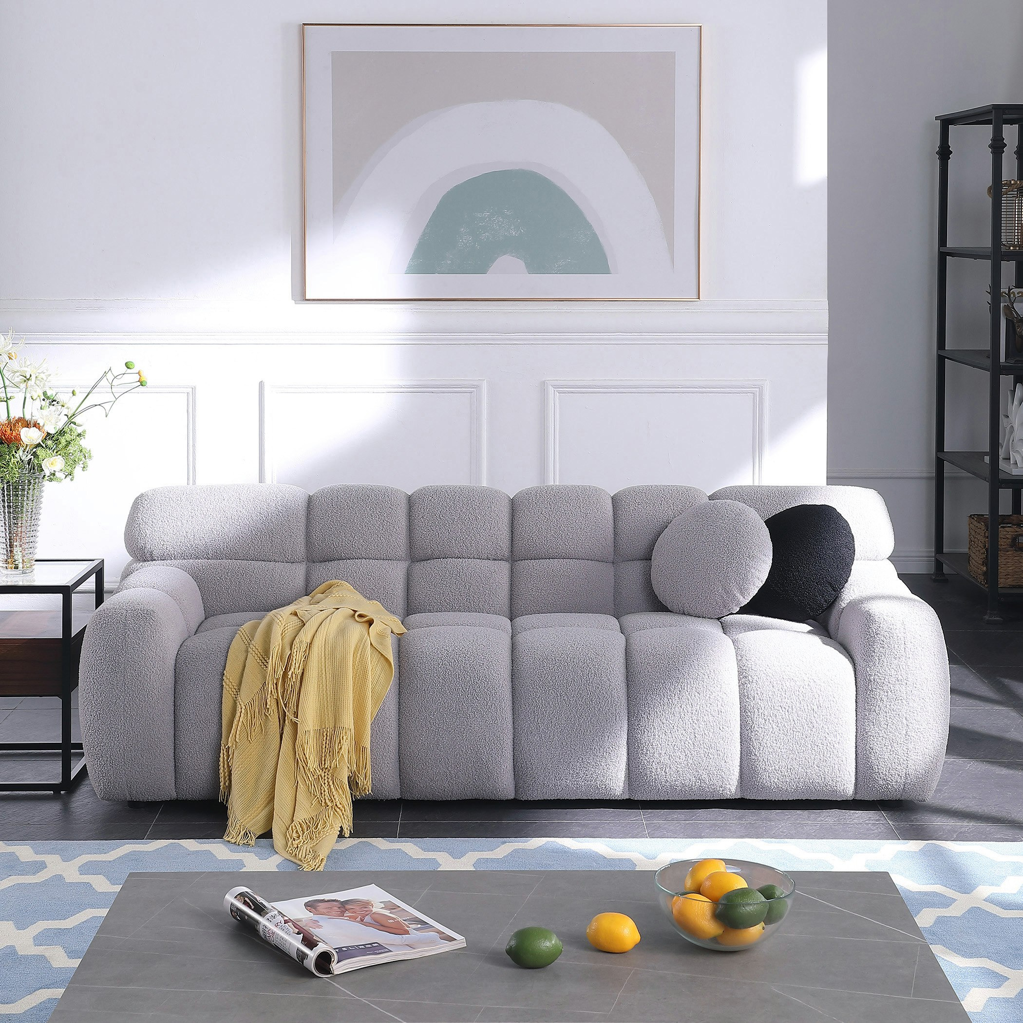 كنبة قماش 3 مقاعد مع 2 وسادة من بابل-hbxlivingroom-sofasandarmchairs-sofas-image-2