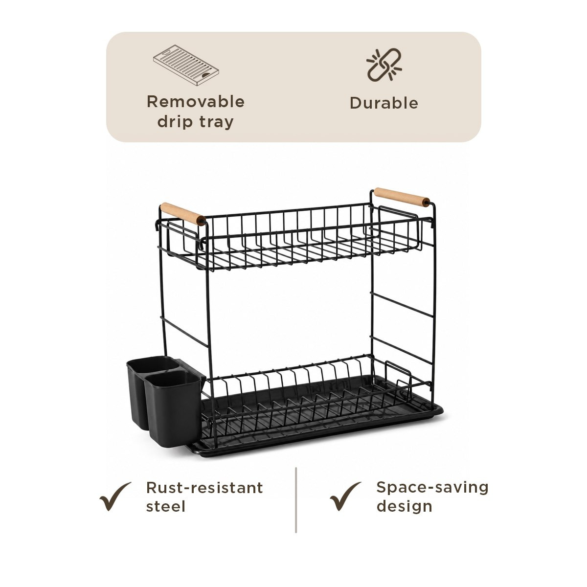 Daisy 2-Tier Dish Rack with Holder-hbxhomeware-hbxkitchen-image-8