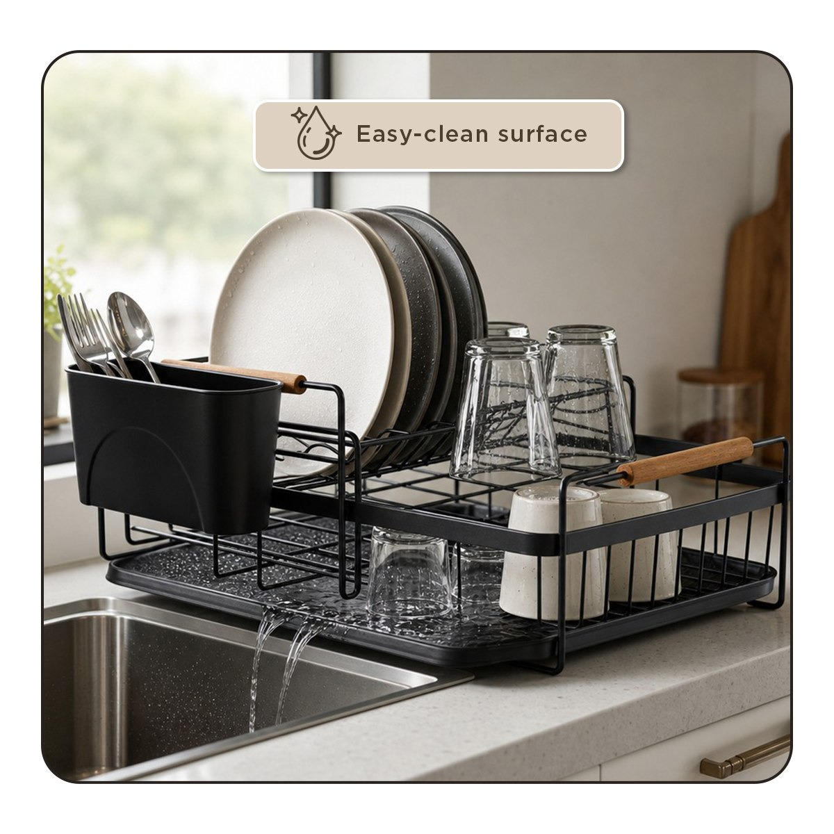 Daisy 1-Tier Dish Rack with Holder-hbxhomeware-hbxkitchen-image-10