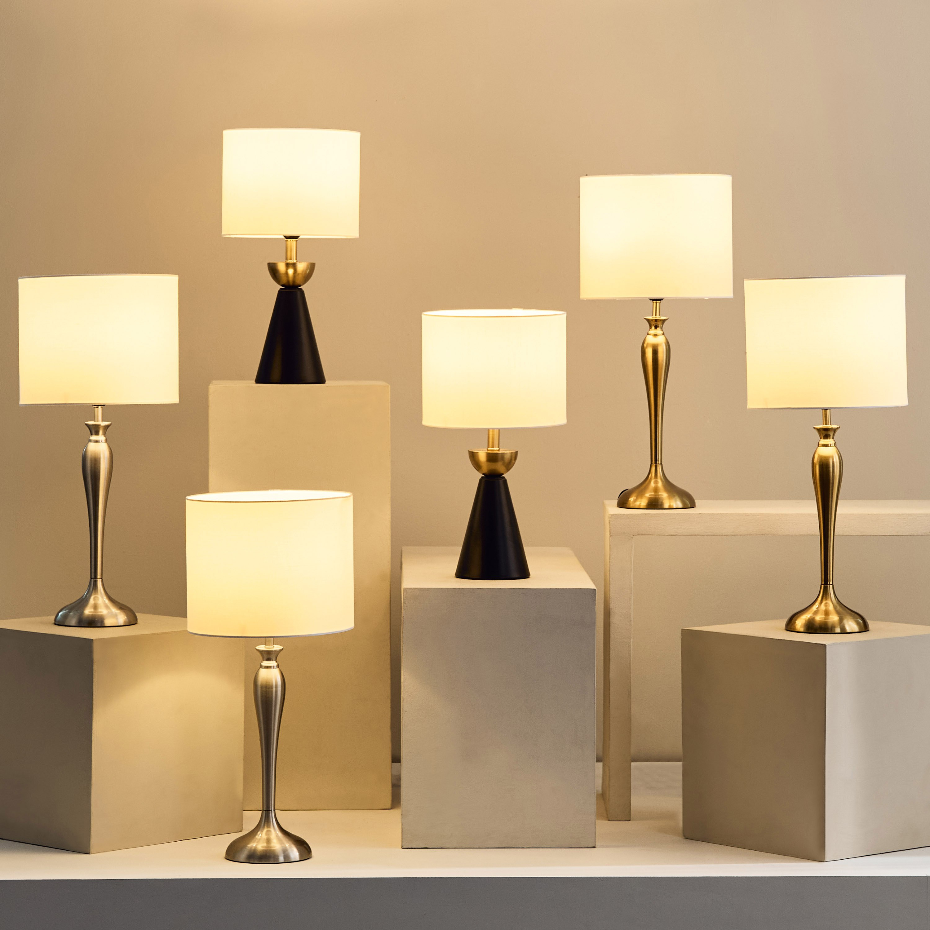طقم مصابيح طاولة معدن من قطعتين من رولينز - 25×55 سم-hbxbedroom-lighting-tablelamps-image-6