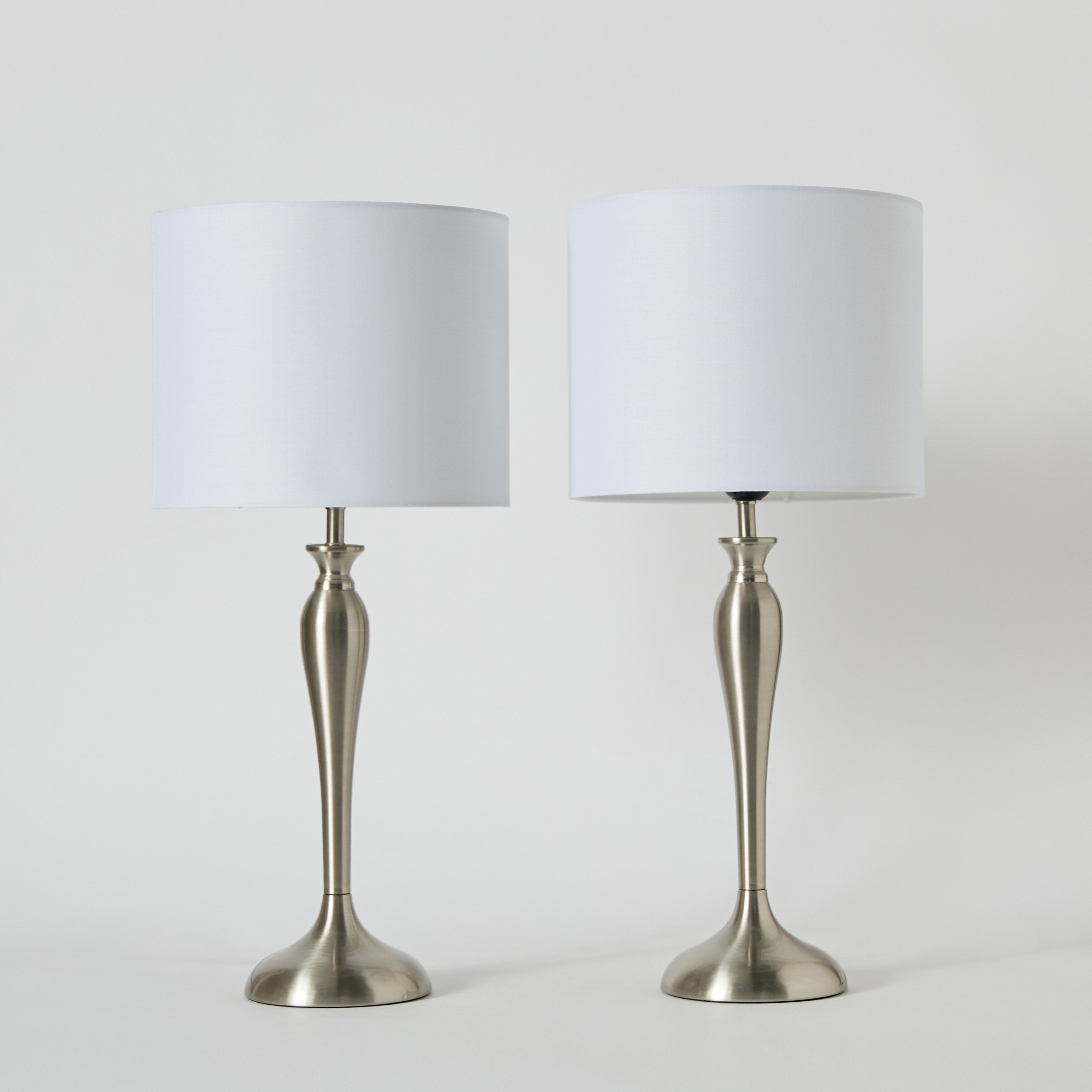 طقم مصابيح طاولة معدن من قطعتين من رولينز - 25×55 سم-hbxbedroom-lighting-tablelamps-image-7