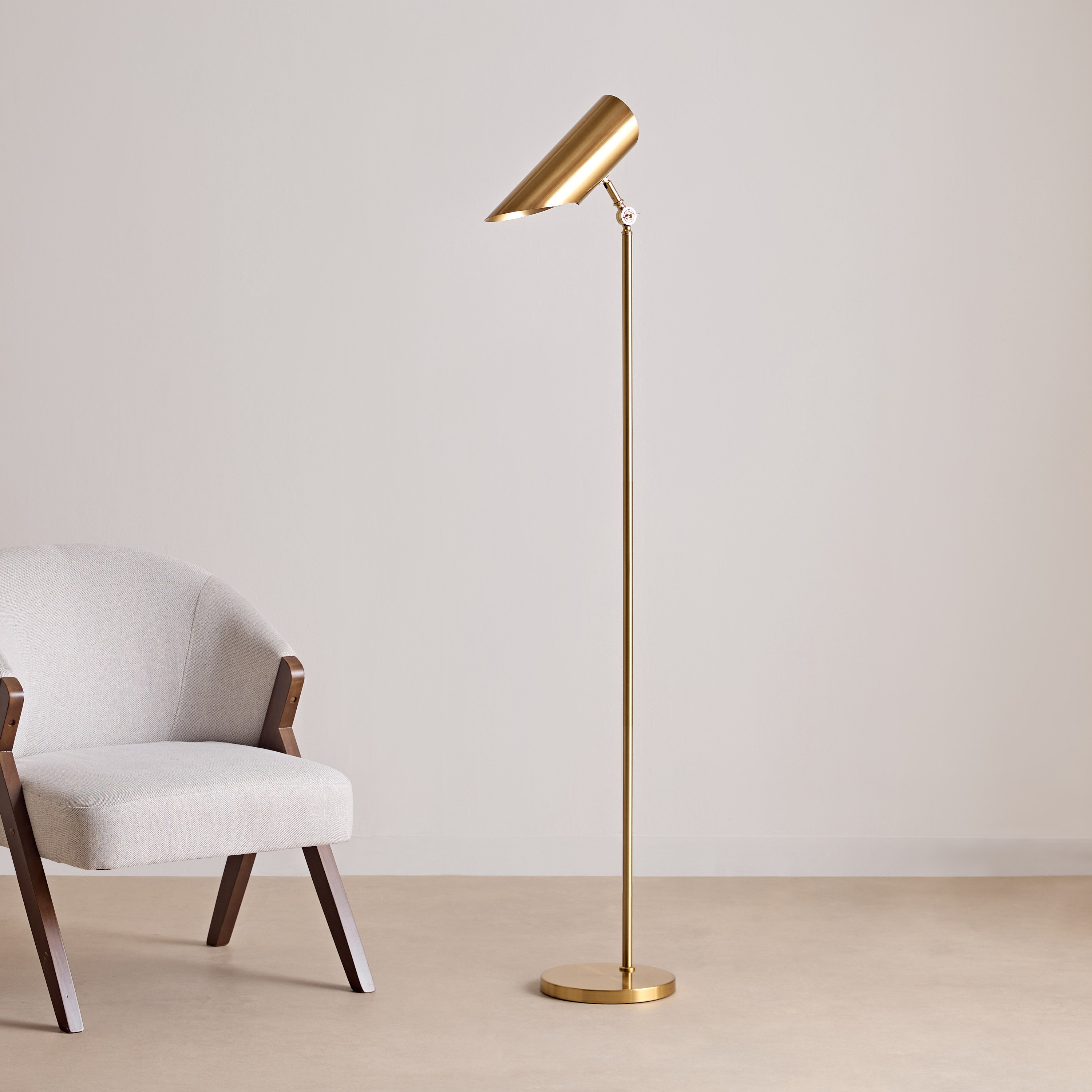 مصباح أرضية معدن بغطاء معدن من رولينز - 160 سم-hbxhomeware-hbxlivingroom-image-1