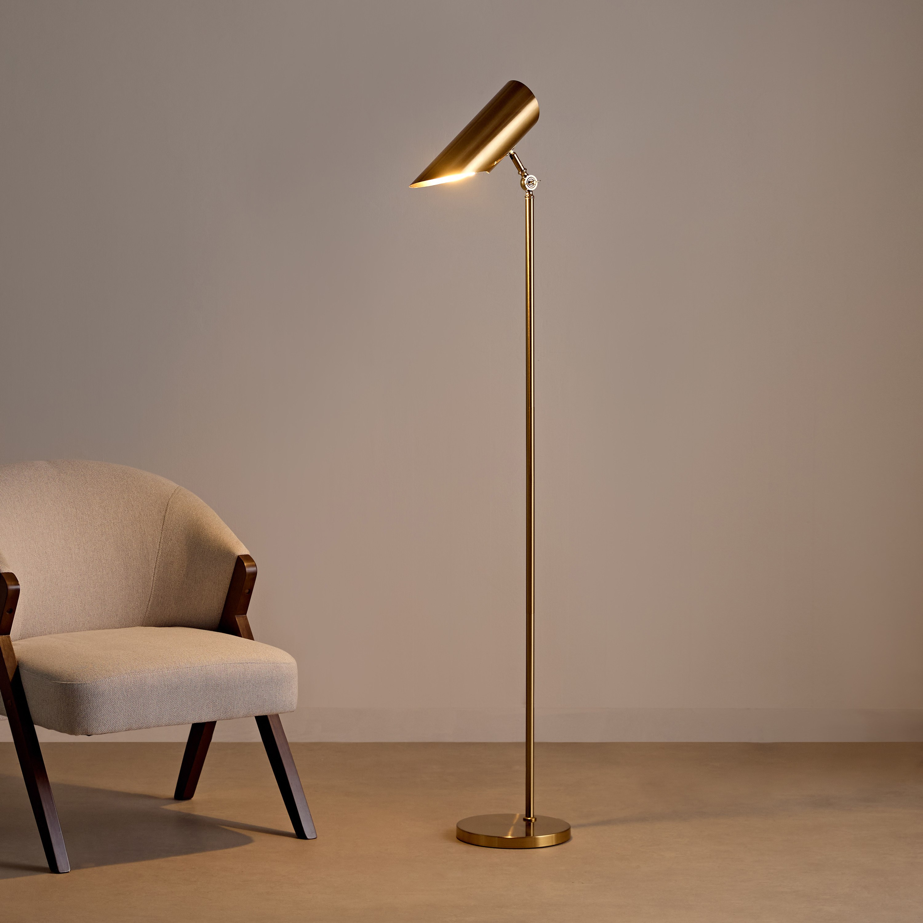 مصباح أرضية معدن بغطاء معدن من رولينز - 160 سم-hbxhomeware-hbxlivingroom-image-2