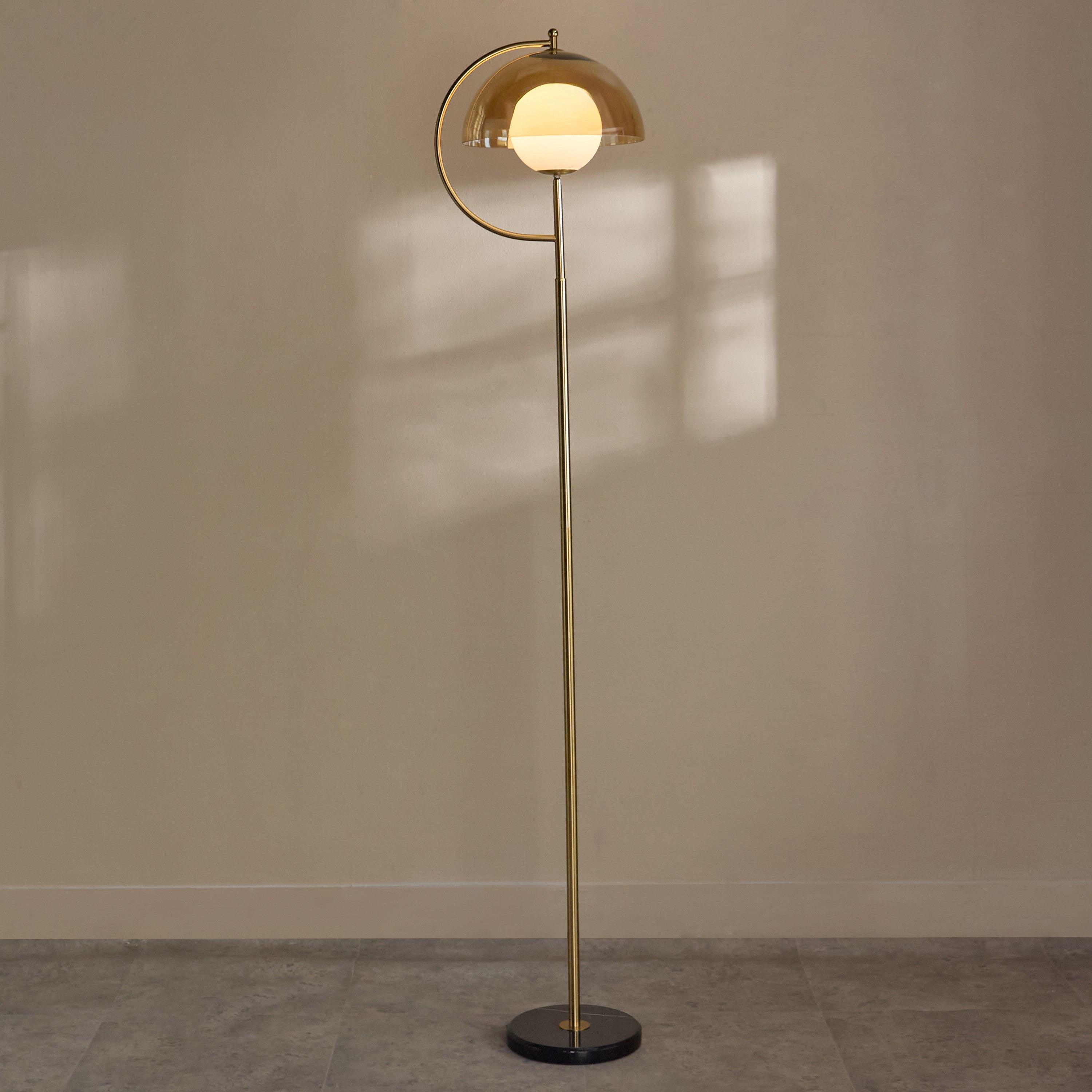 مصباح أرضية معدن بغطاء زجاج من رولينز - 164 سم-hbxhomeware-hbxlivingroom-image-2