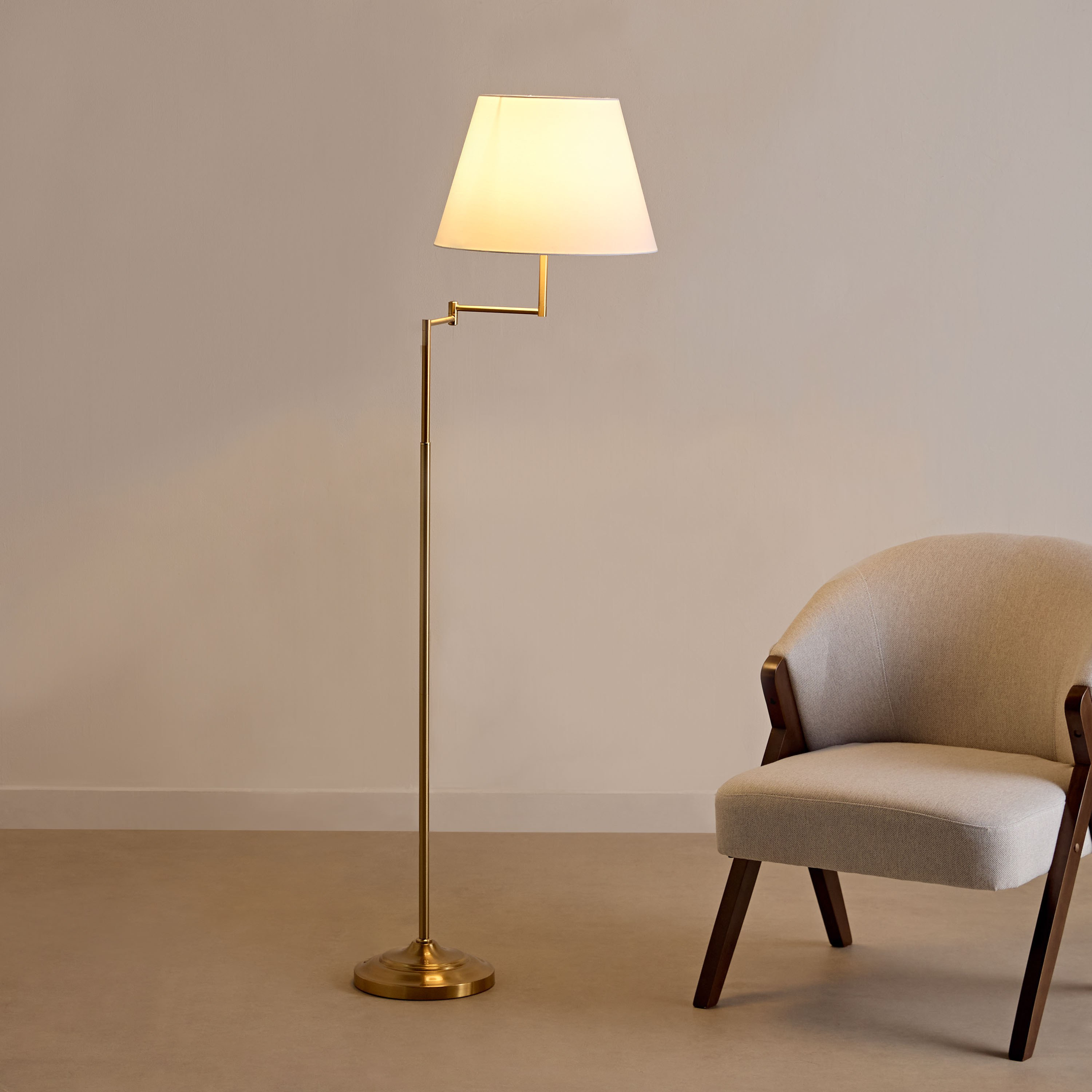 مصباح أرضية معدن بذراع متأرجح من رولينز - 160 سم-hbxhomeware-hbxlivingroom-image-2