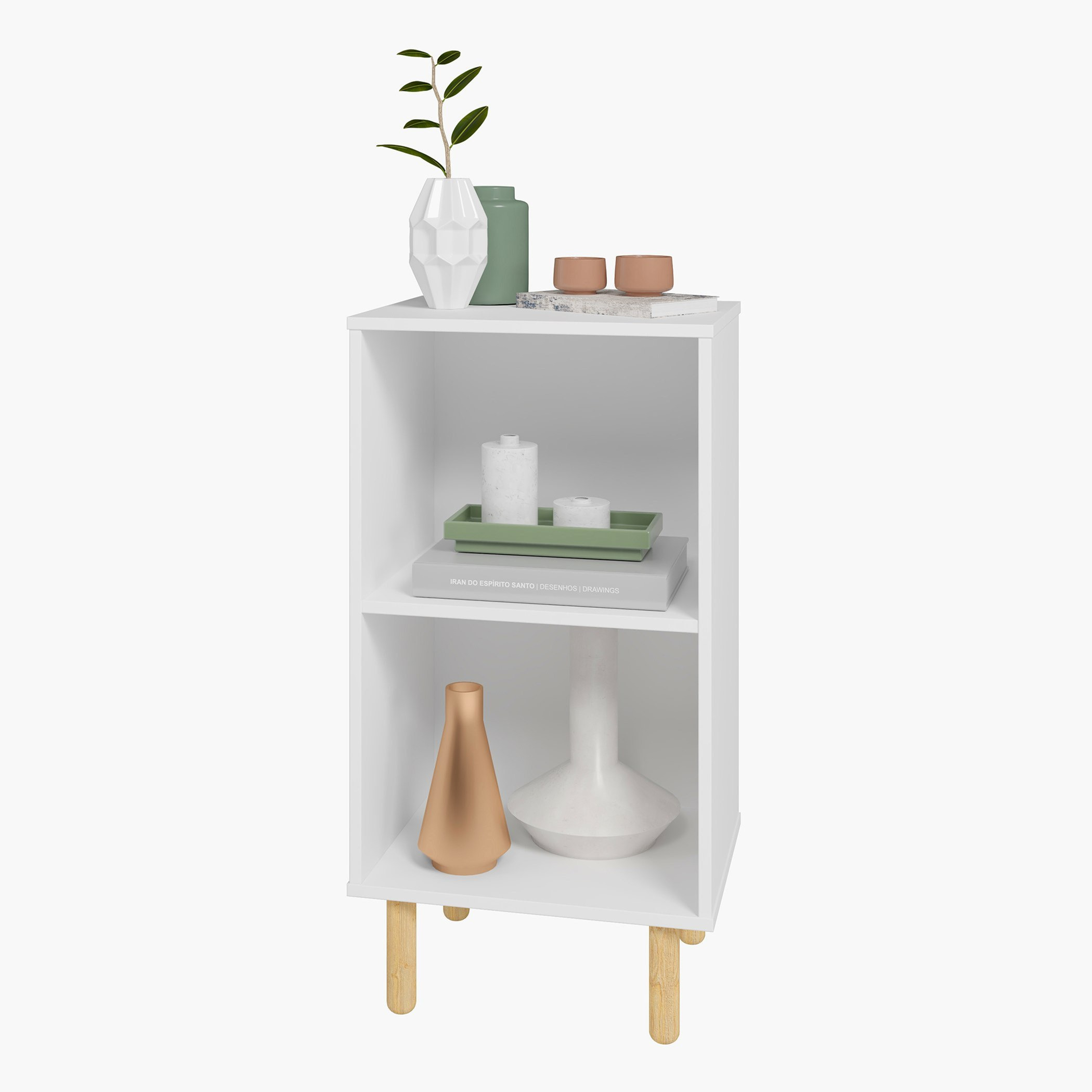 خزانة كتب بـ 2 رف من بيانكا لوندرينا-hbxfurniture-office-bookcases-image-3