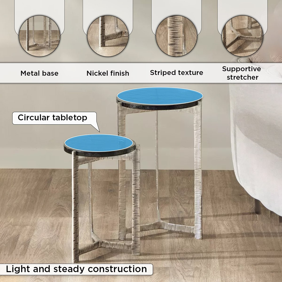 Cavon Elson 2-Piece Glass Top Accent Table Set-hbxfurniture-livingroom-endtables-image-5