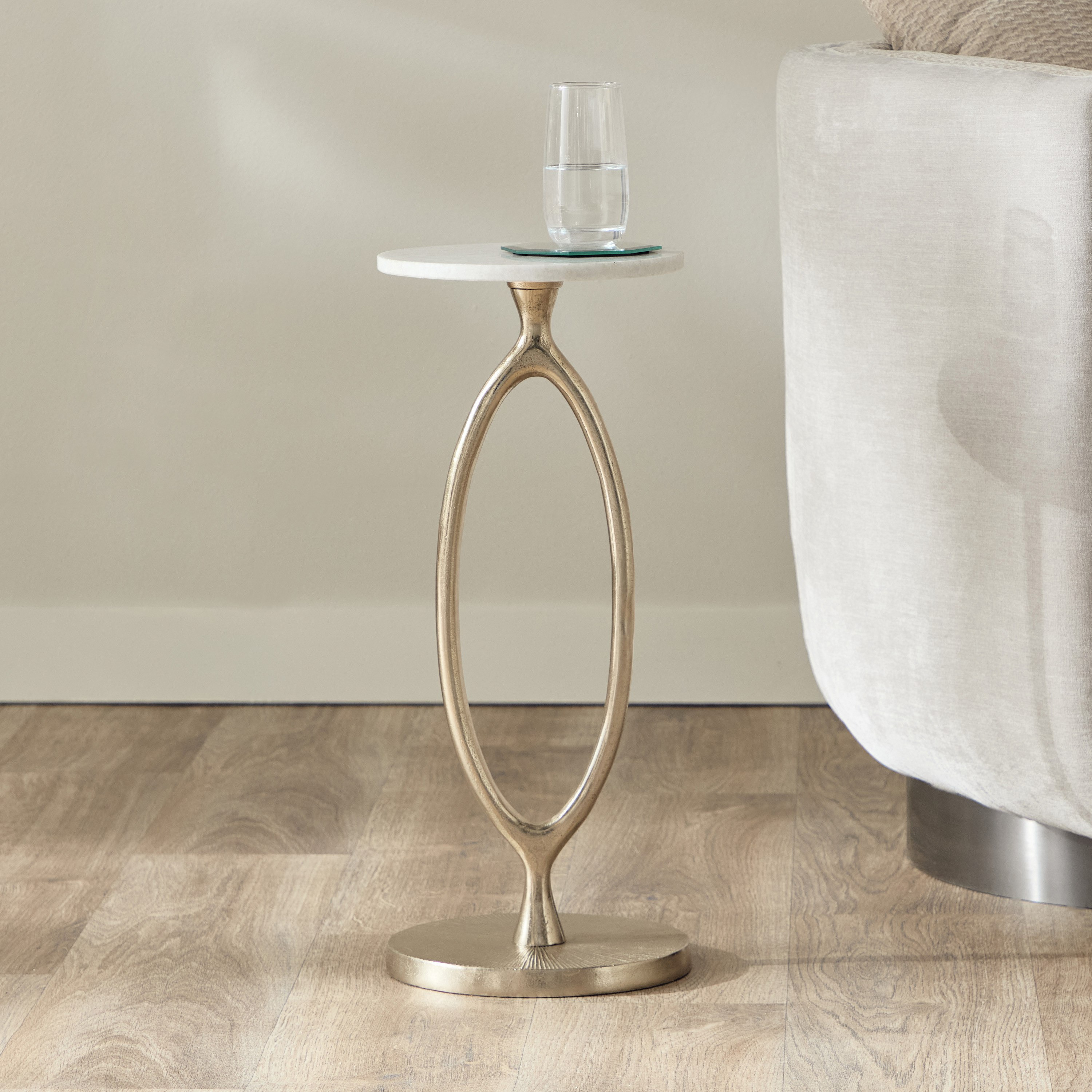 Cavon Cedro Genuine Marble Top Accent Table-hbxfurniture-livingroom-endtables-image-1