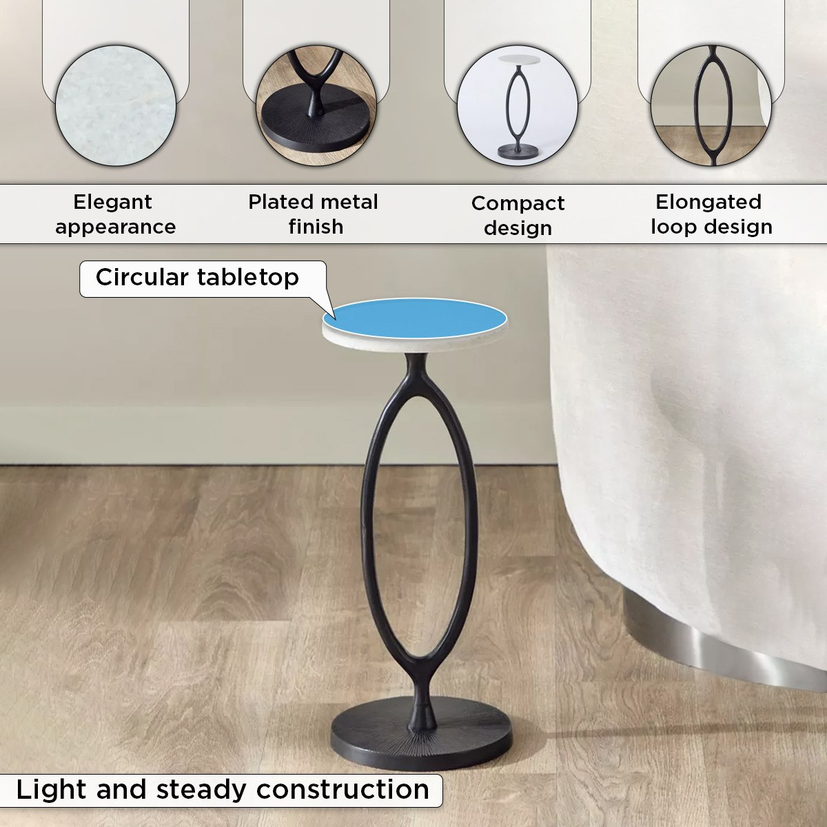 طاولة بسطح من الرخام الأصلي - سيدرو من كافون-hbxfurniture-livingroom-endtables-image-5