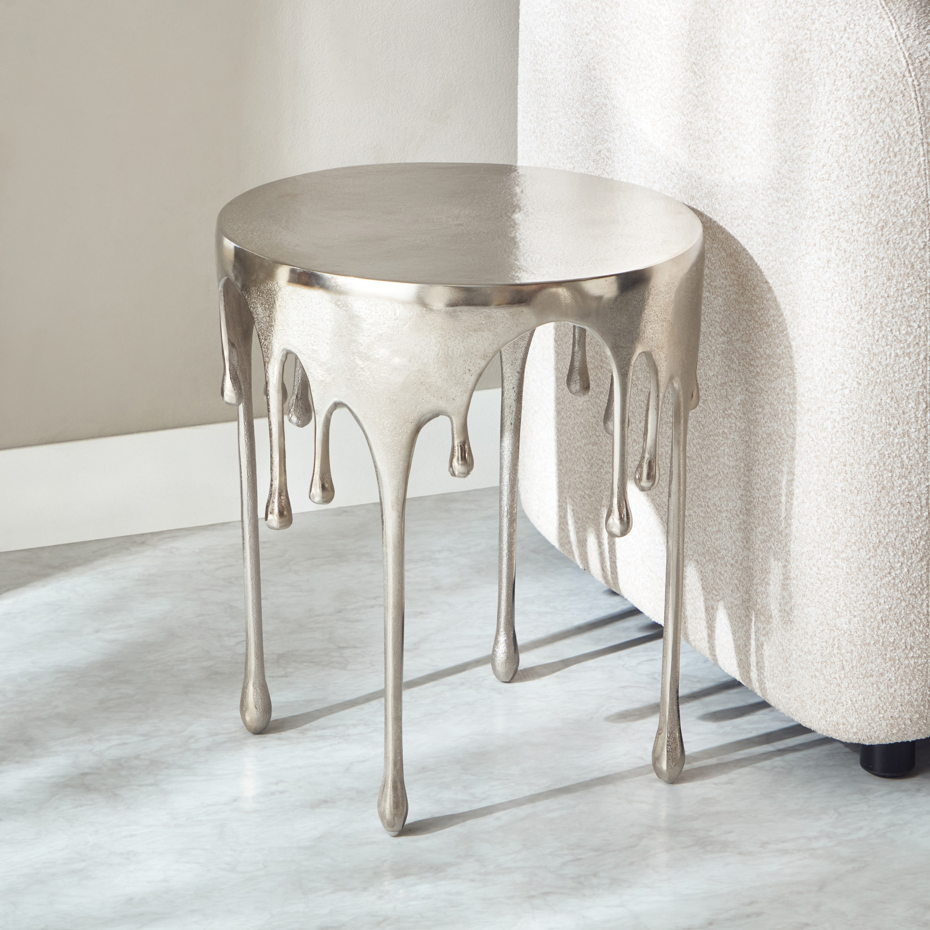 Vendra Sheroid Aluminium Casted End Table-hbxfurniture-livingroom-endtables-image-2