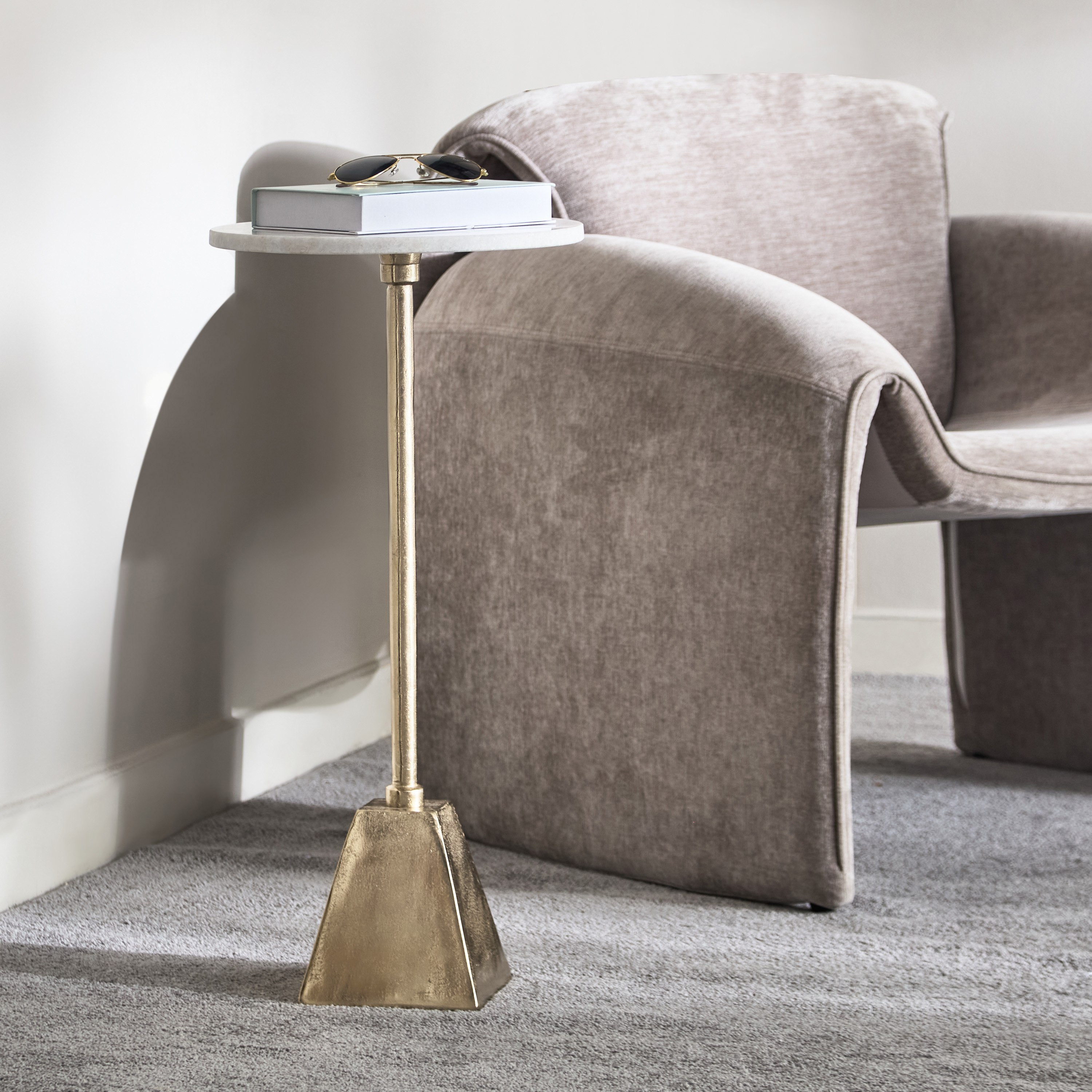 Cavon Dionne Genuine Marble Top Accent Table-hbxfurniture-livingroom-endtables-image-7