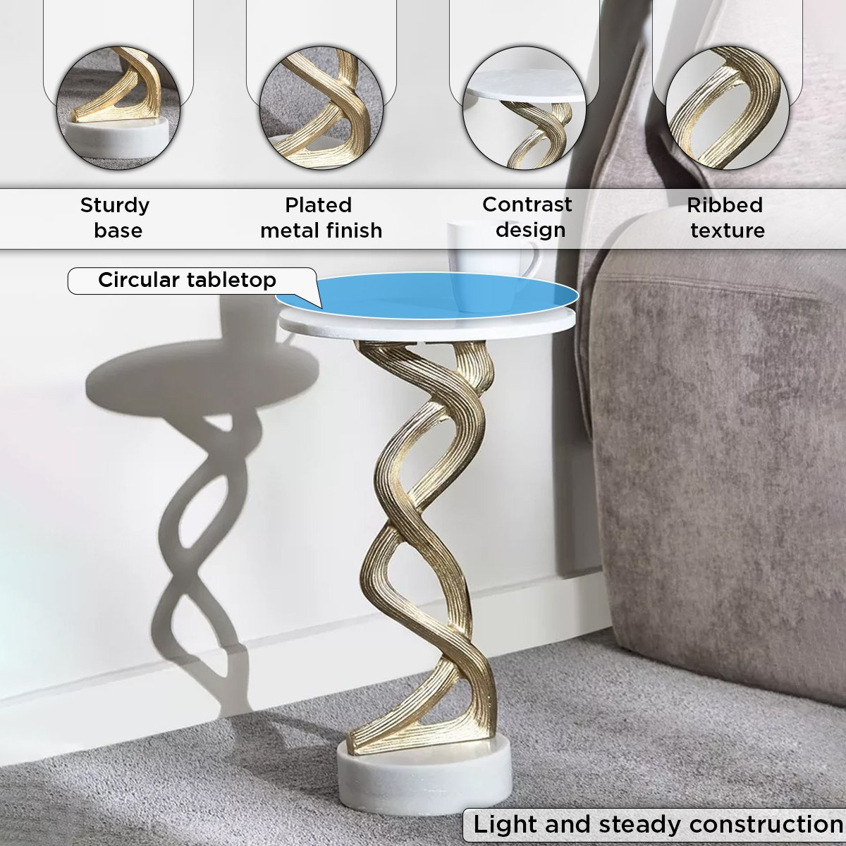 طاولة بسطح من الرخام الأصلي - هيدي من فيندرا -hbxfurniture-livingroom-endtables-image-5