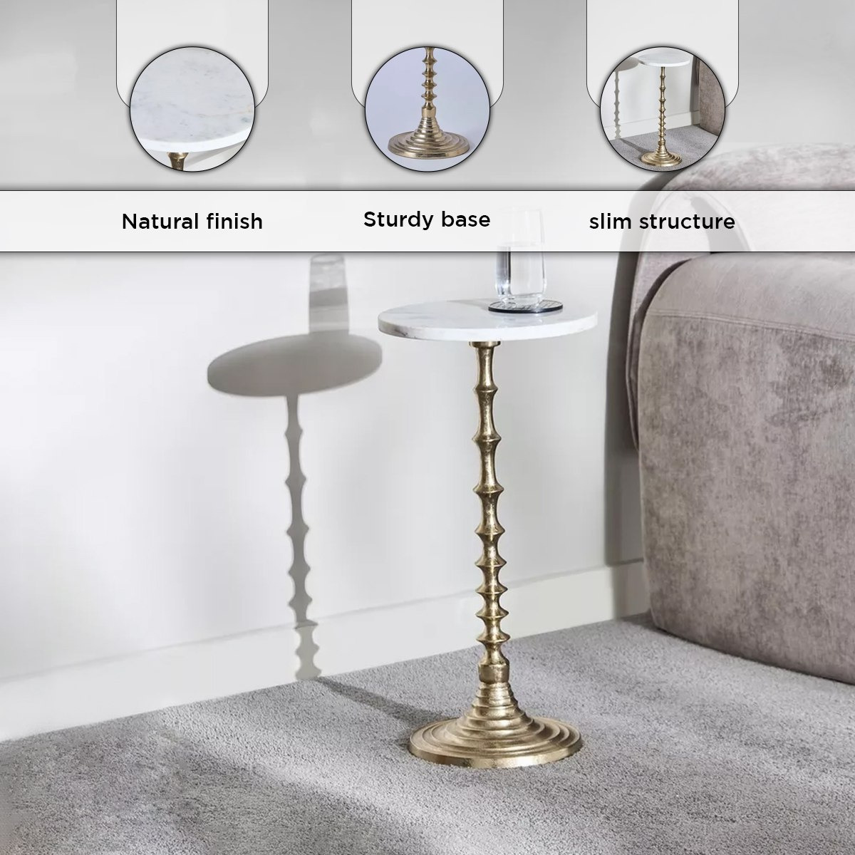 Cavon Roma Genuine Marble Top Accent Table-hbxfurniture-livingroom-endtables-image-5