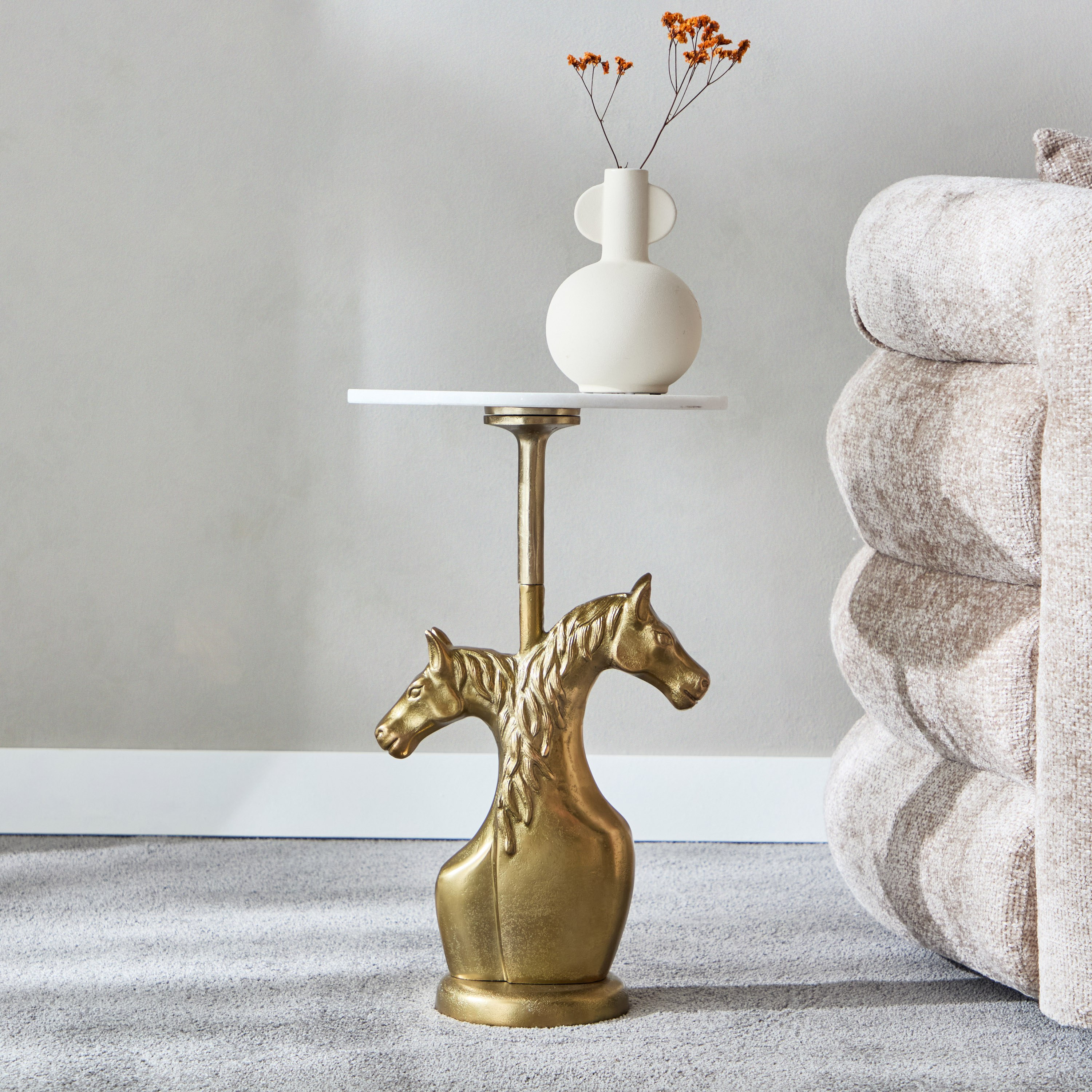 Cavon Friesian Genuine Marble Top Accent Table-hbxfurniture-livingroom-endtables-image-1