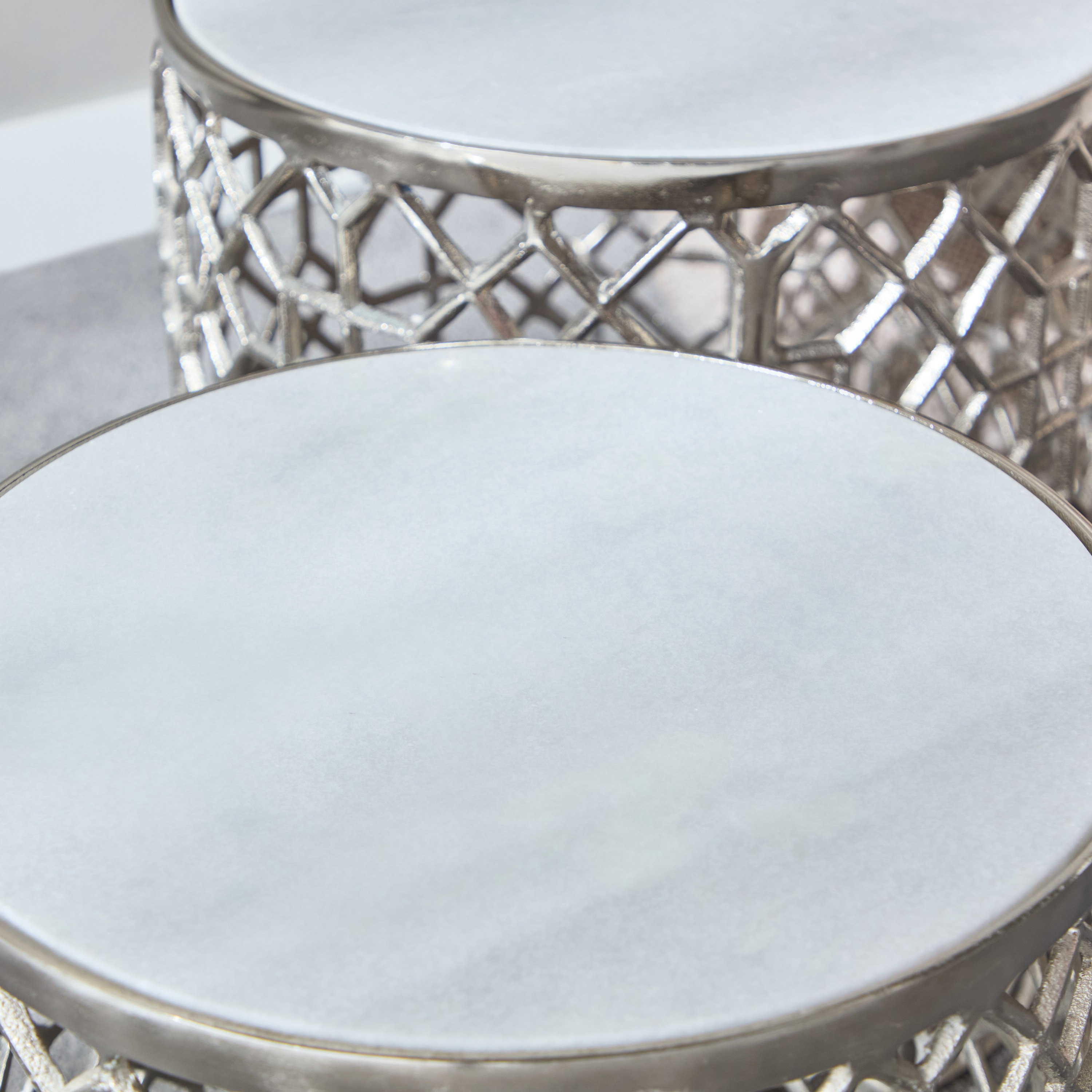 طقم طاولة من قطعتين بسطح من الرخام الأصلي - تاليثا من كافون-hbxfurniture-livingroom-endtables-image-3