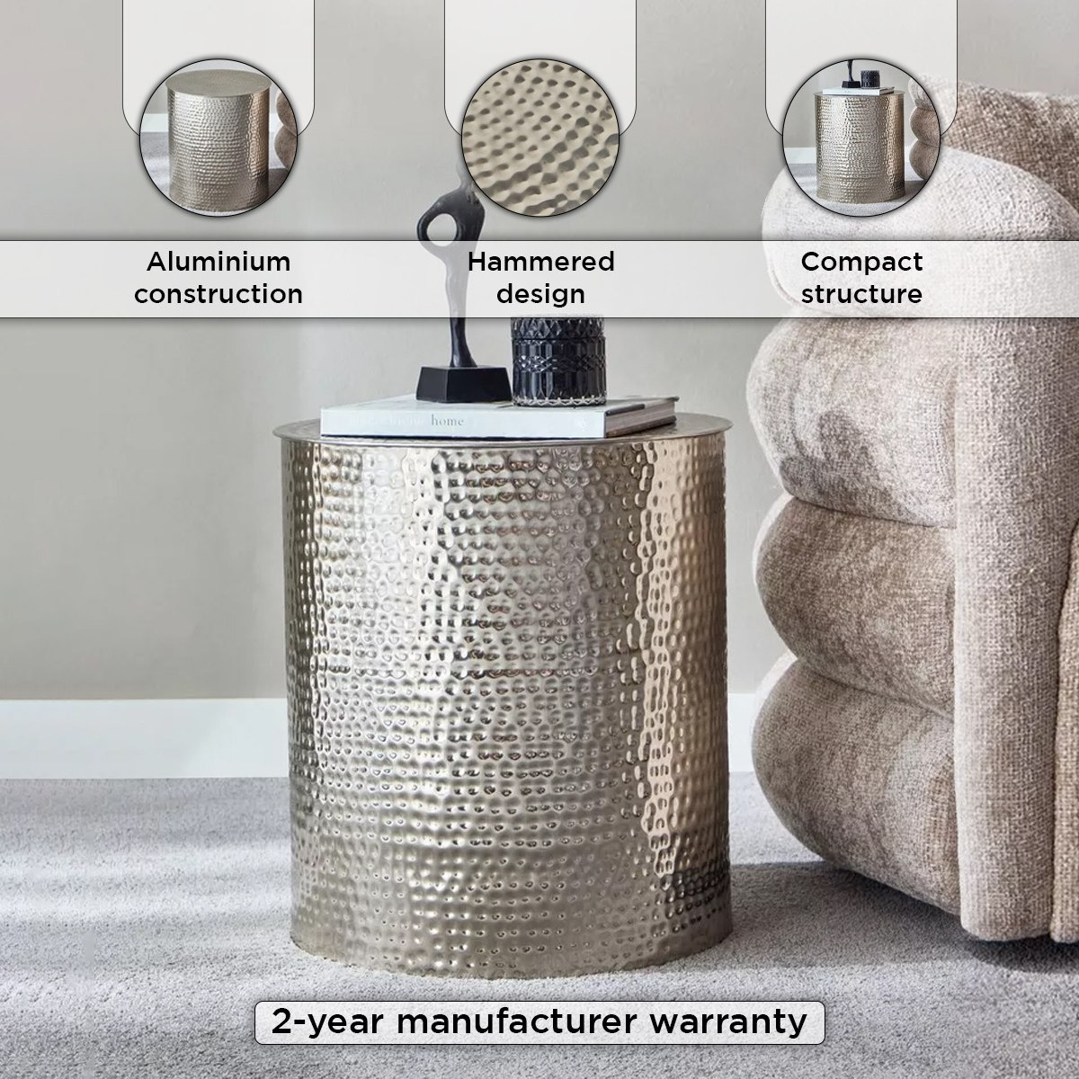 Vendra Orient Hammered End Table-hbxfurniture-livingroom-endtables-image-4