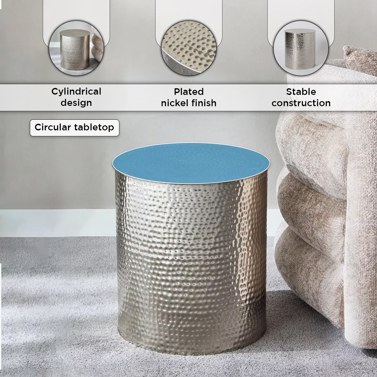 Vendra Orient Hammered End Table-hbxfurniture-livingroom-endtables-image-5