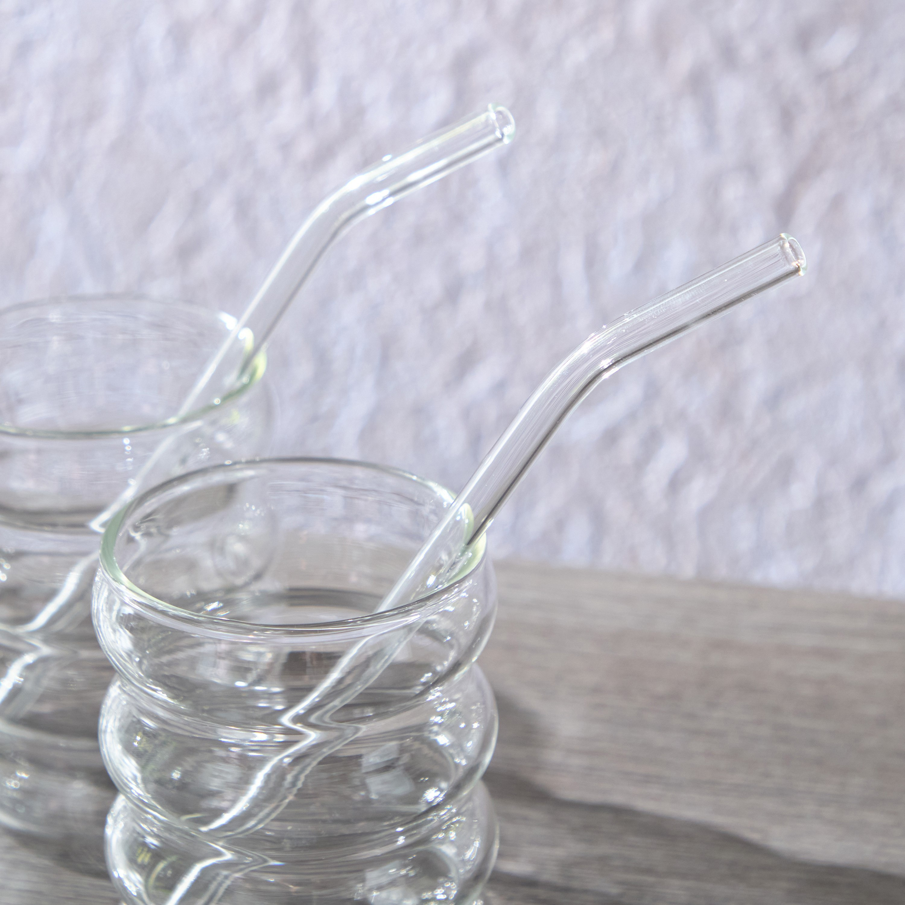 Zen Borosilicate 4-Piece Vintage Drinking Glasses with Straws Set - 330 ml-hbxhomeware-hbxkitchen-image-4