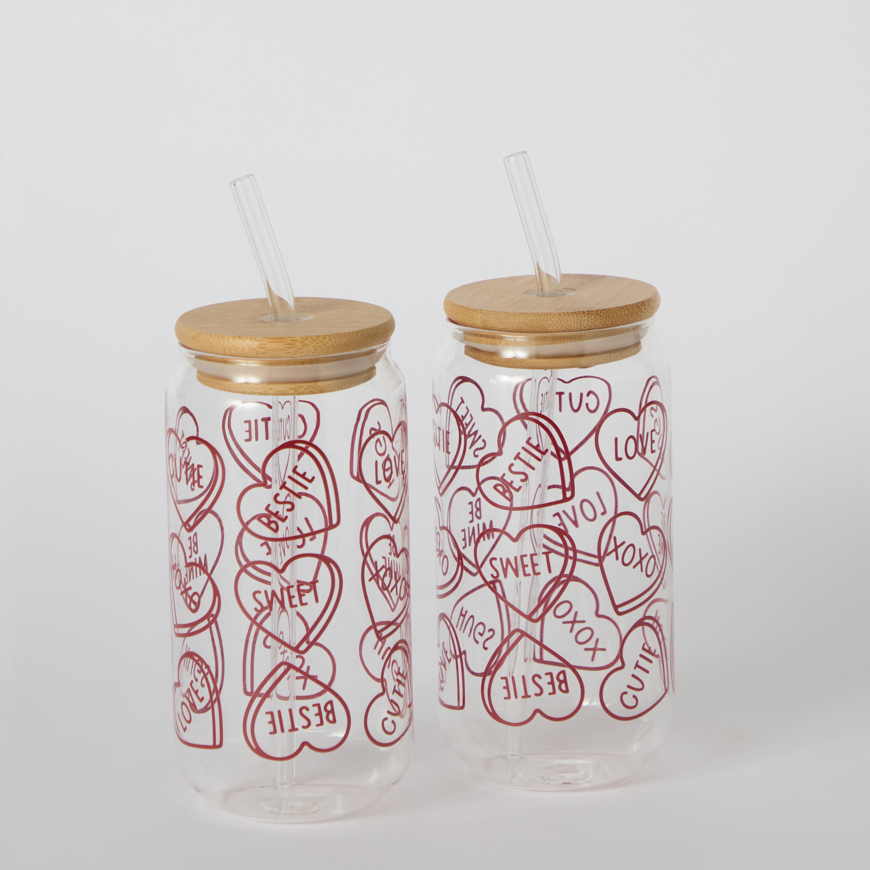 Zen Borosilicate 2-Piece Valentine Mason Jar with Straw Set - 450 ml-hbxhomeware-hbxkitchen-image-6