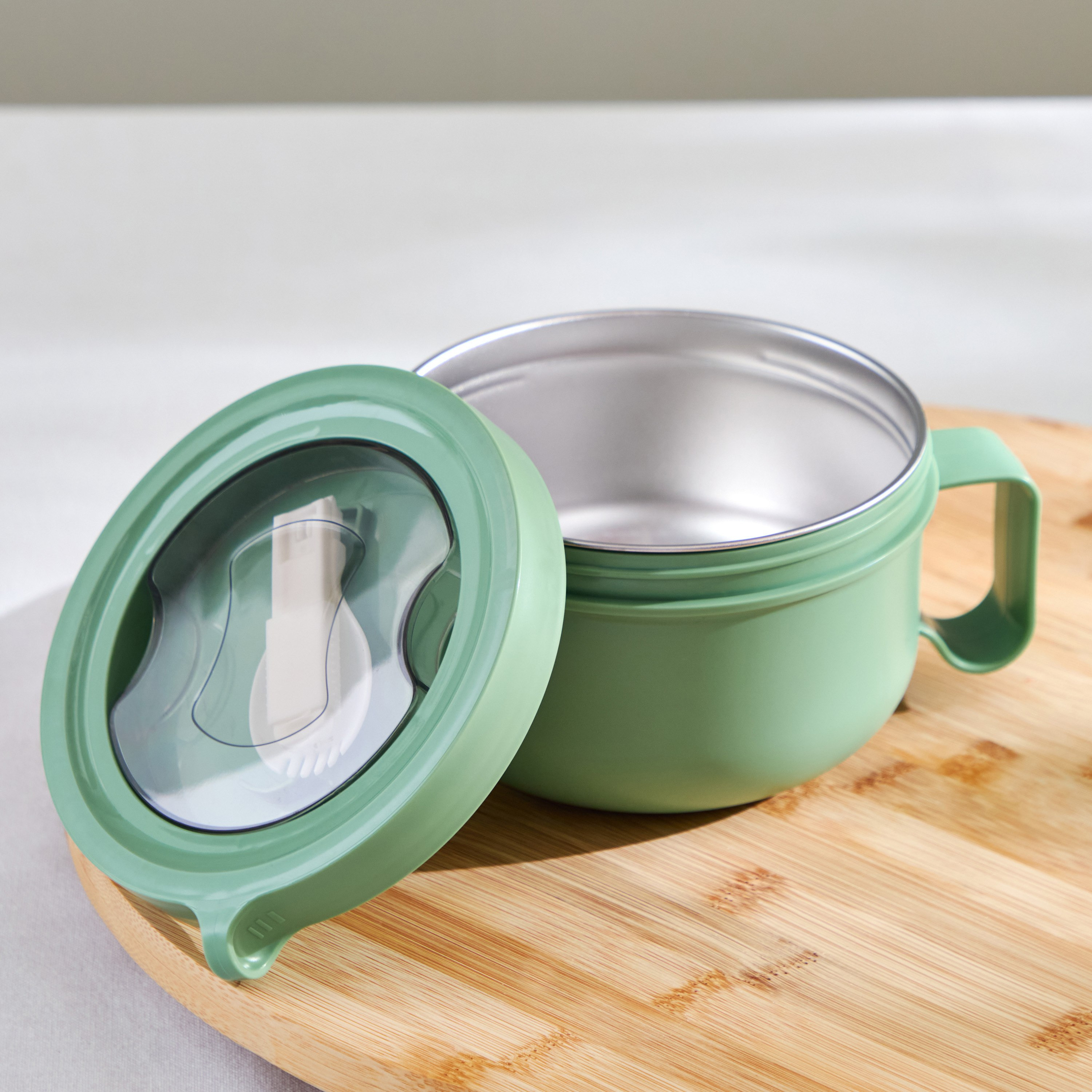 صندوق غداء ستانليس ستيل مع ملعقة من إزرا - 900 مل-hbxhomeware-hbxkidsandyouth-image-2