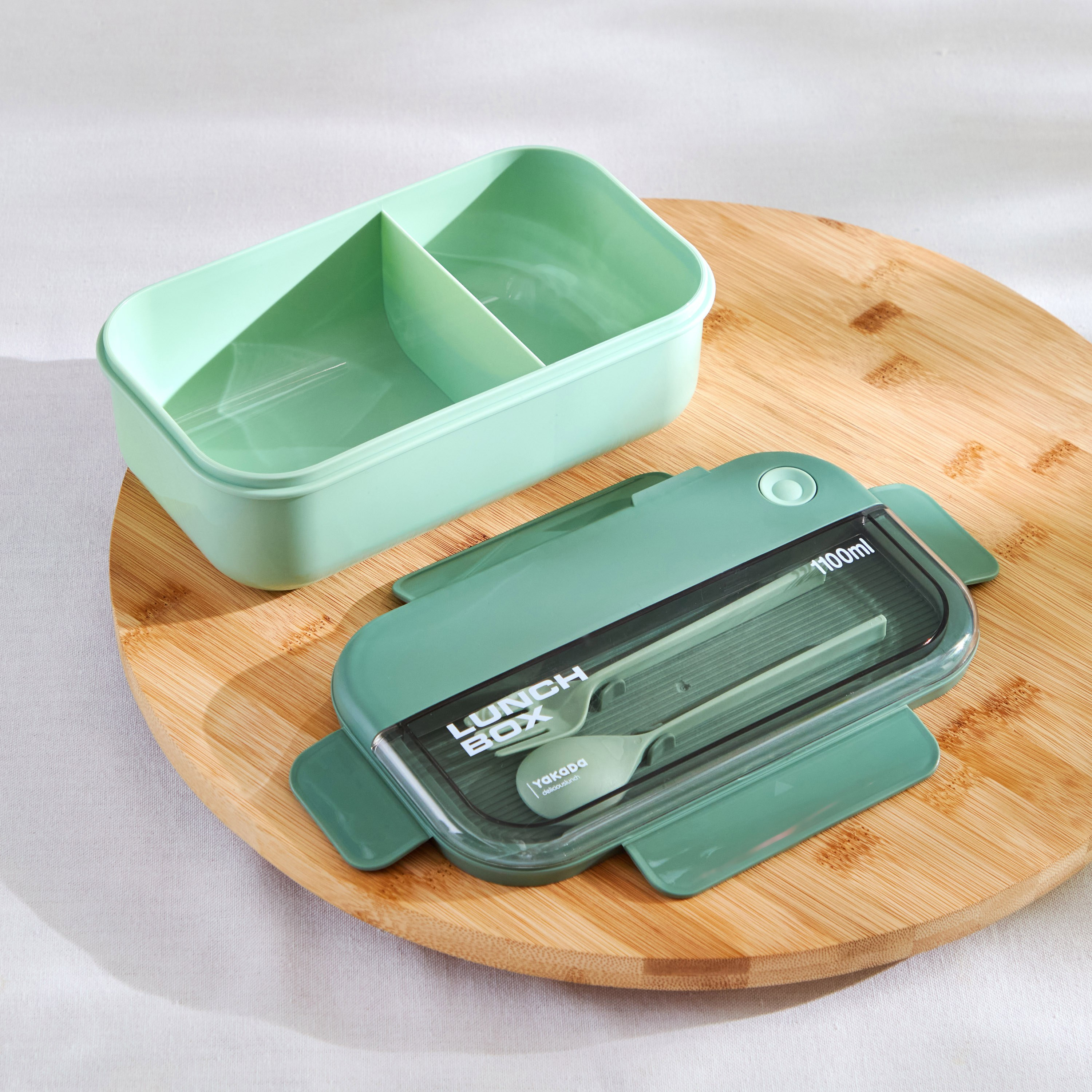 صندوق غداء بغطاء مسطح مع ملعقة وشوكة من إزرا - 1100 مل-hbxhomeware-hbxkidsandyouth-image-2