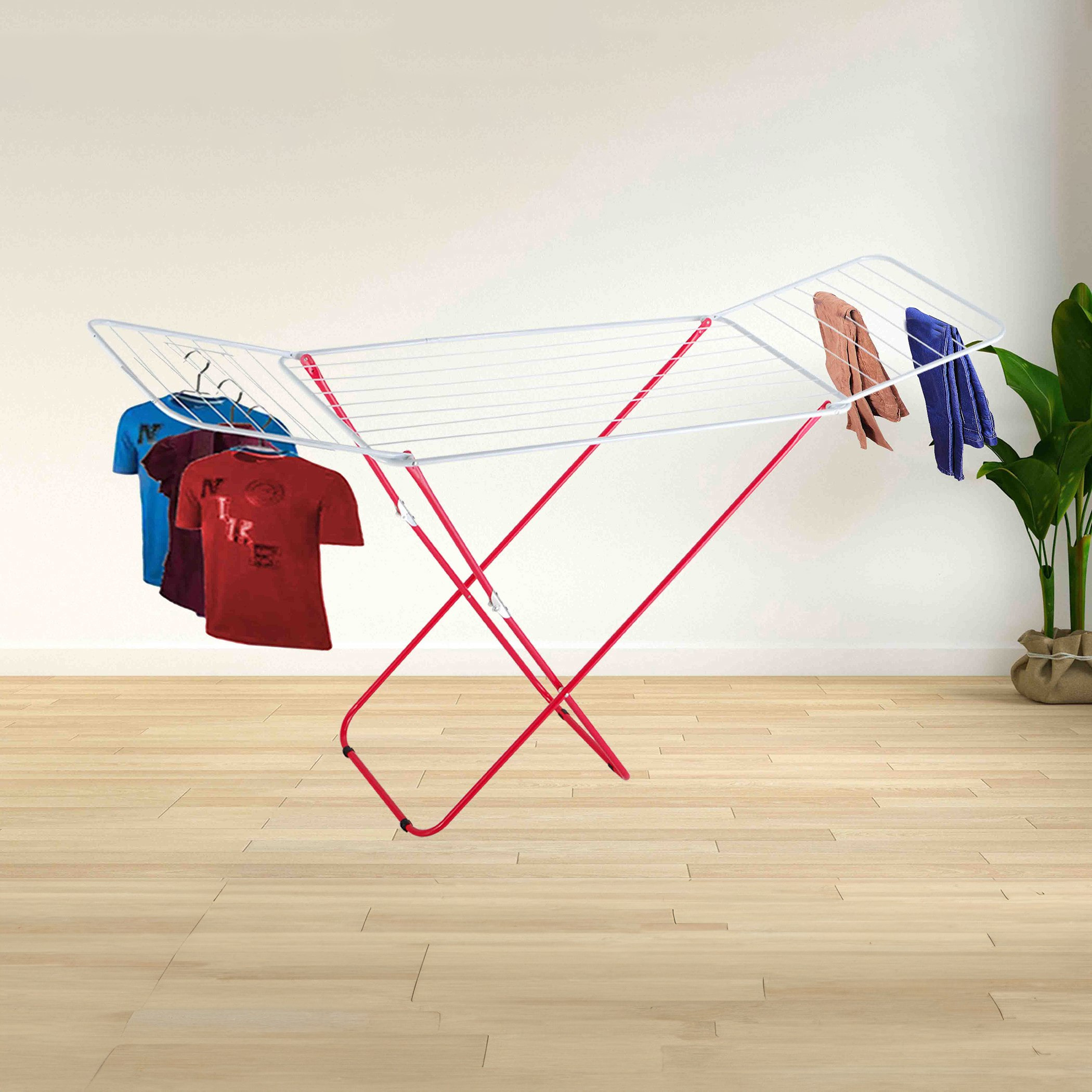 مجفف ملابس معدني من أميتي - 180x50x105 سم-hbxhomeware-bathandlaundry-clothesdryingracks-image-1