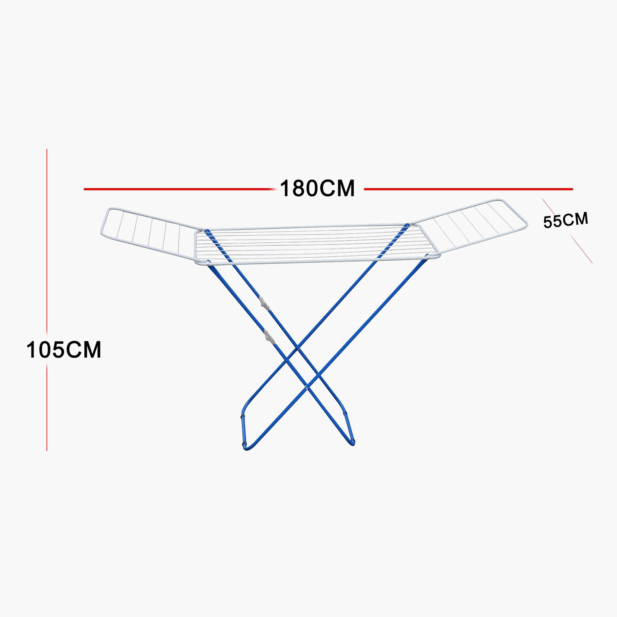 مجفف ملابس معدن من أميتي - 180x55x105 سم-hbxhomeware-bathandlaundry-clothesdryingracks-image-3