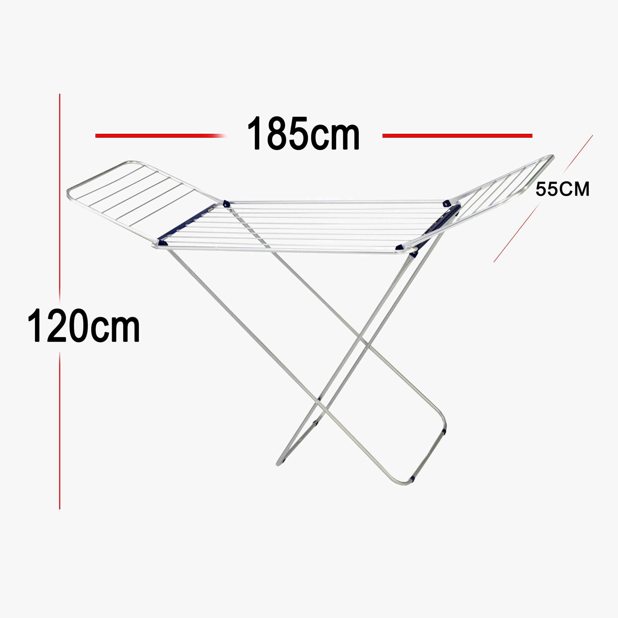 Amity Aluminium Cloth Dryer - 185x55x120 cm-hbxhomeware-bathandlaundry-clothesdryingracks-image-4
