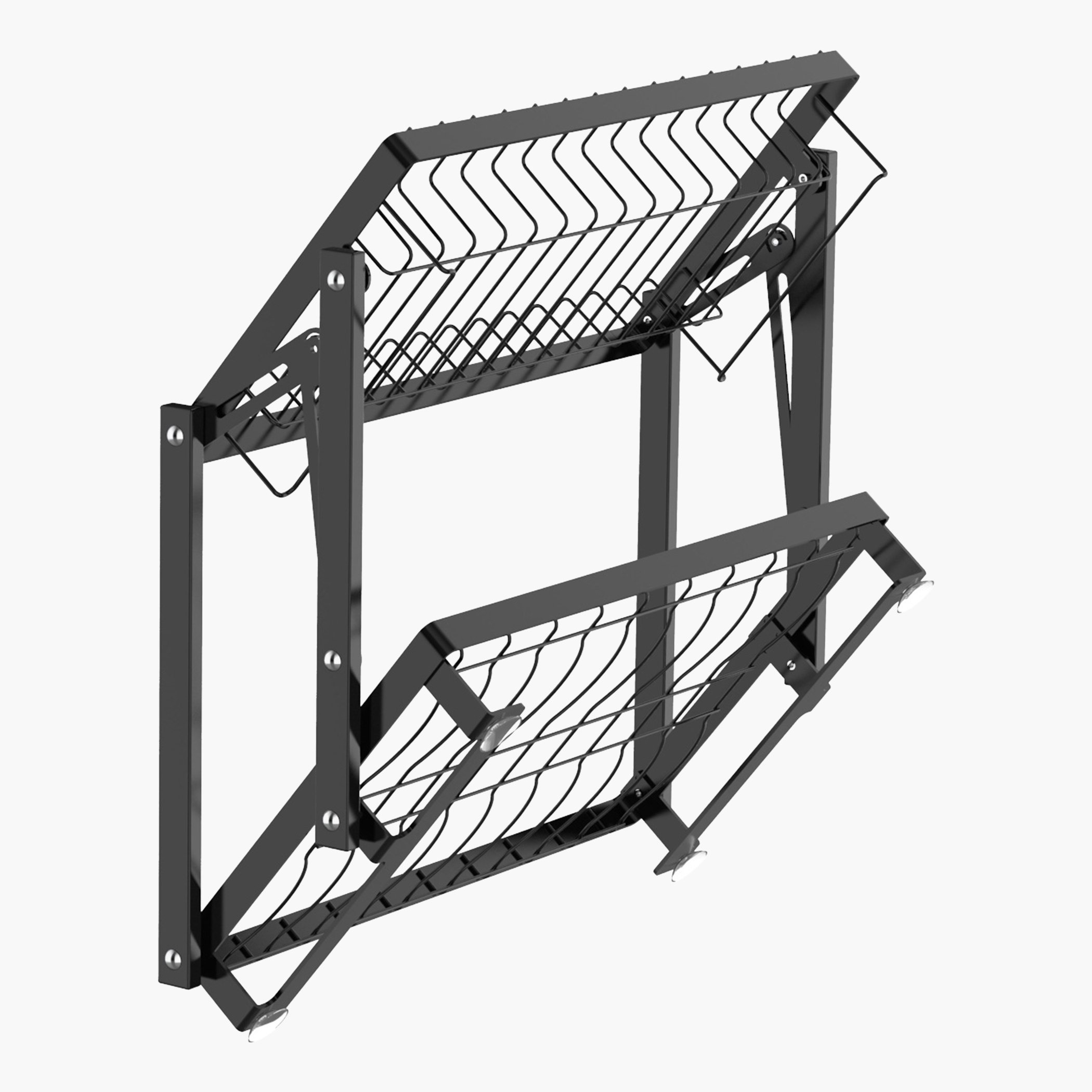 Amity 2-Layer Foldable Dish Rack-hbxhomeware-hbxkitchen-image-3