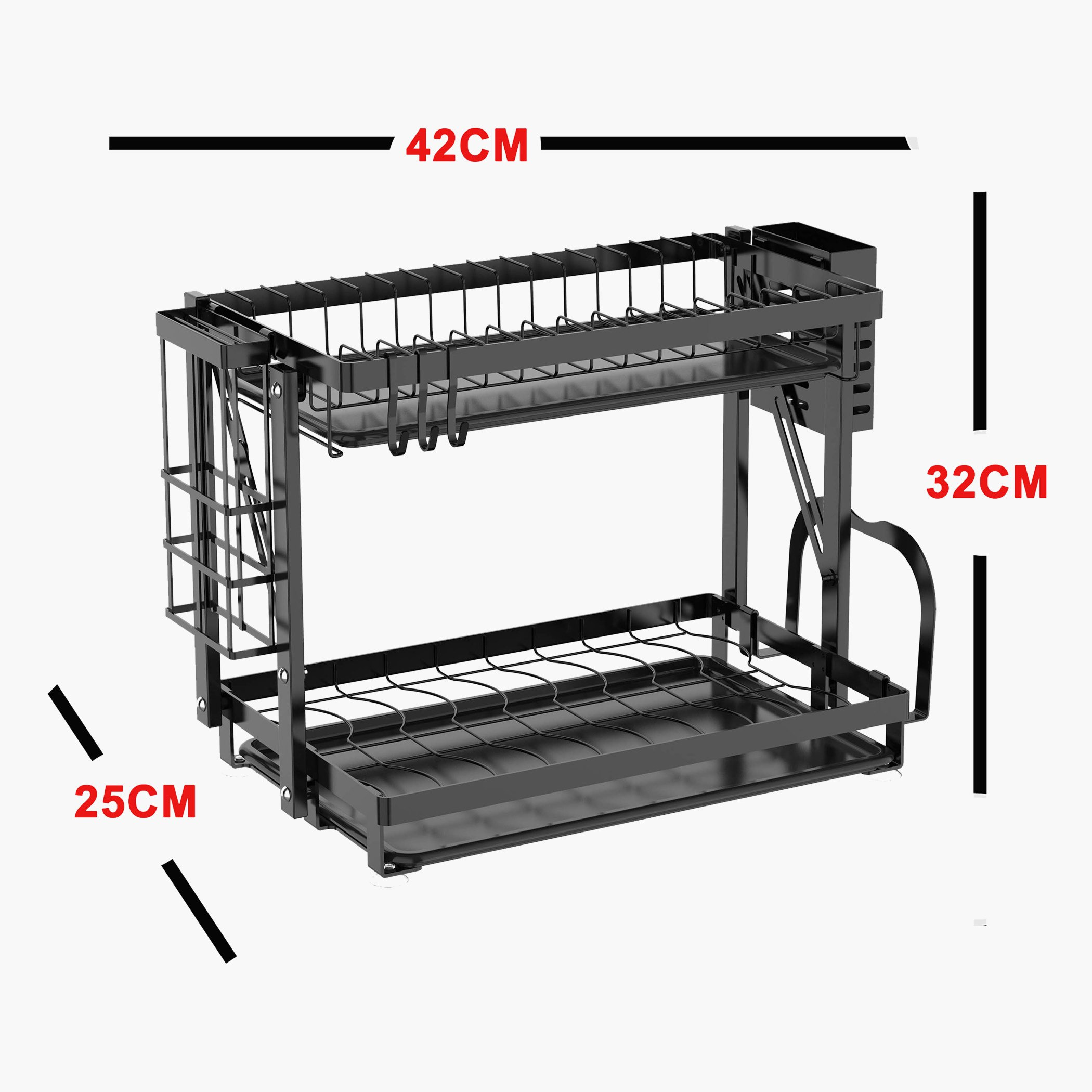 Amity 2-Layer Foldable Dish Rack-hbxhomeware-hbxkitchen-image-7
