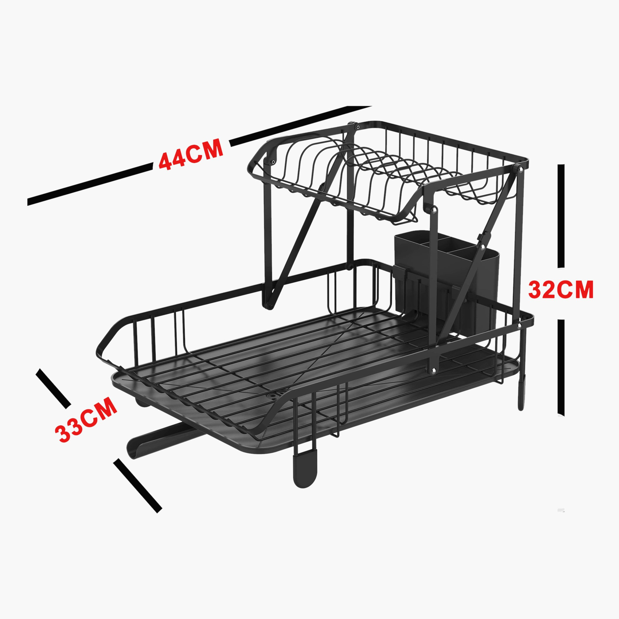 Amity 2-Tier Foldable Dish Rack-hbxhomeware-hbxkitchen-image-7