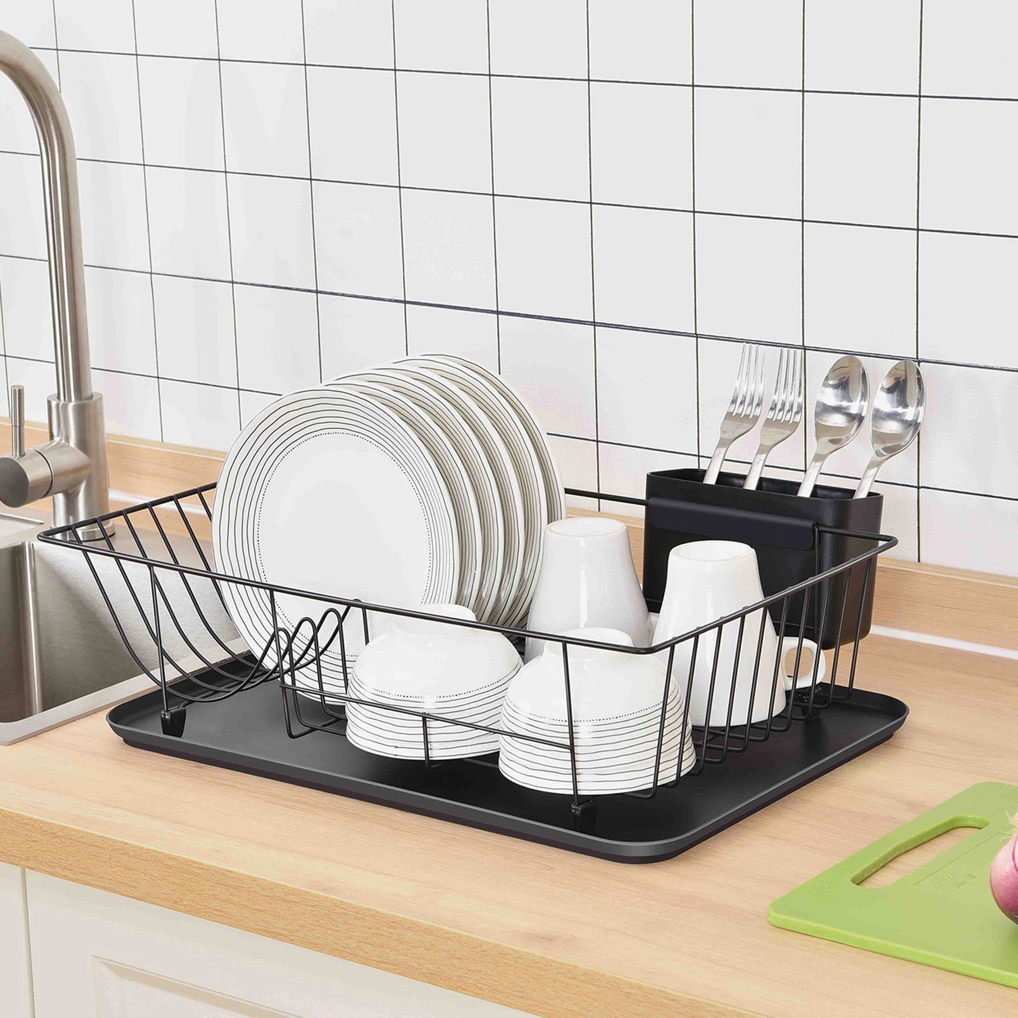 رف صحون بطابق واحد مع صينية قاعدة من أميتي-hbxhomeware-hbxkitchen-image-1