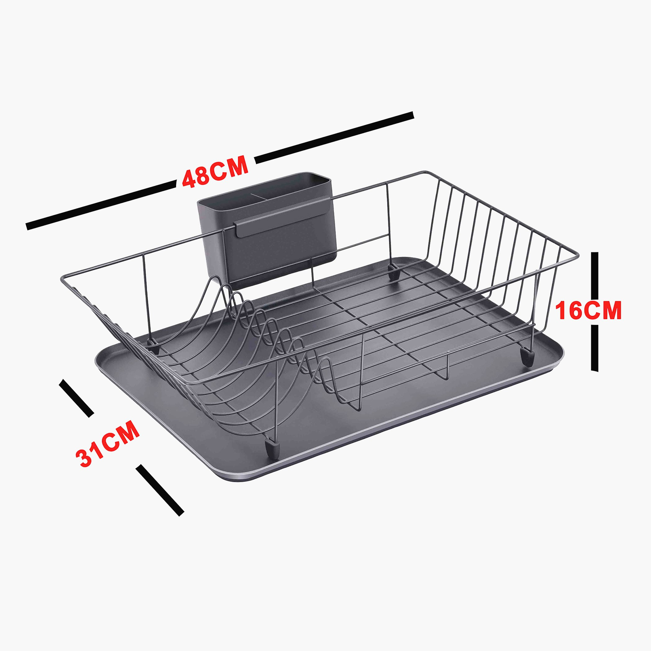 رف صحون بطابق واحد مع صينية قاعدة من أميتي-hbxhomeware-hbxkitchen-image-8